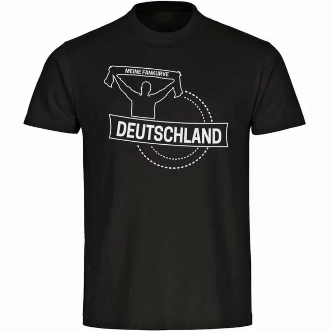 multifanshop T-Shirt Herren Deutschland - Meine Fankurve - Männer günstig online kaufen