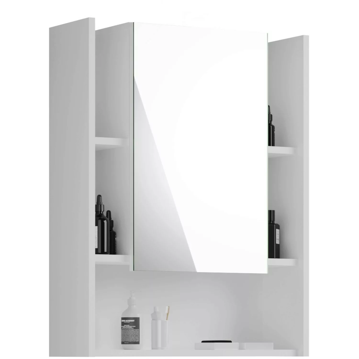 freiraum Badezimmerspiegelschrank in Weiß Hochglanz - 60x77x19cm (BxHxT) günstig online kaufen