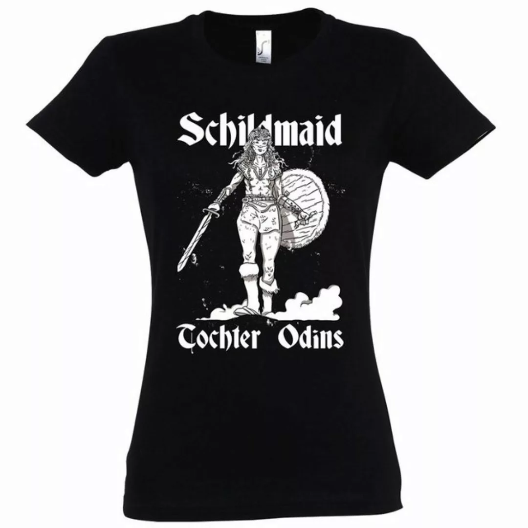 Youth Designz T-Shirt Schildmaid Tochter Odins Damen Shirt mit lustigem Fro günstig online kaufen
