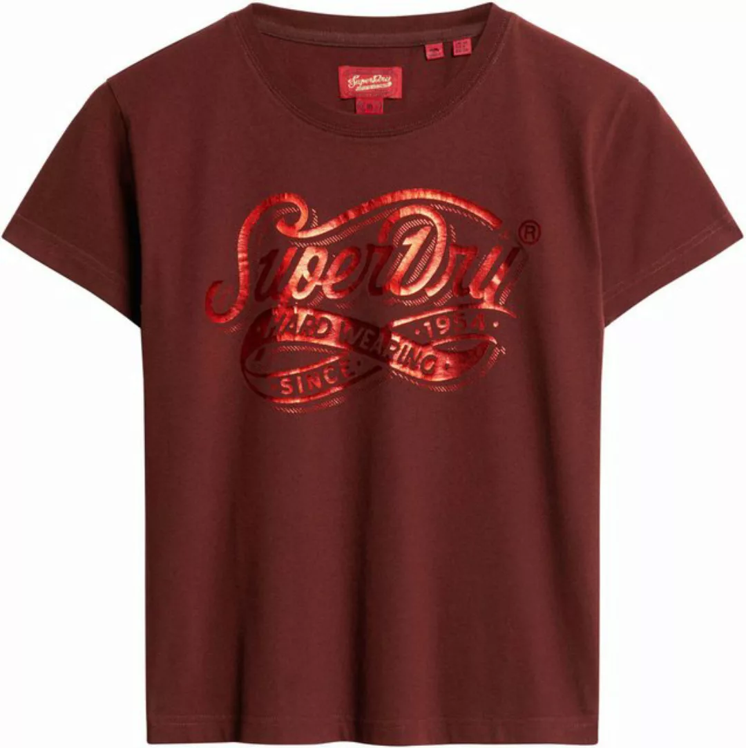 Superdry Print-Shirt FOIL WORKWEAR FITTED TEE günstig online kaufen