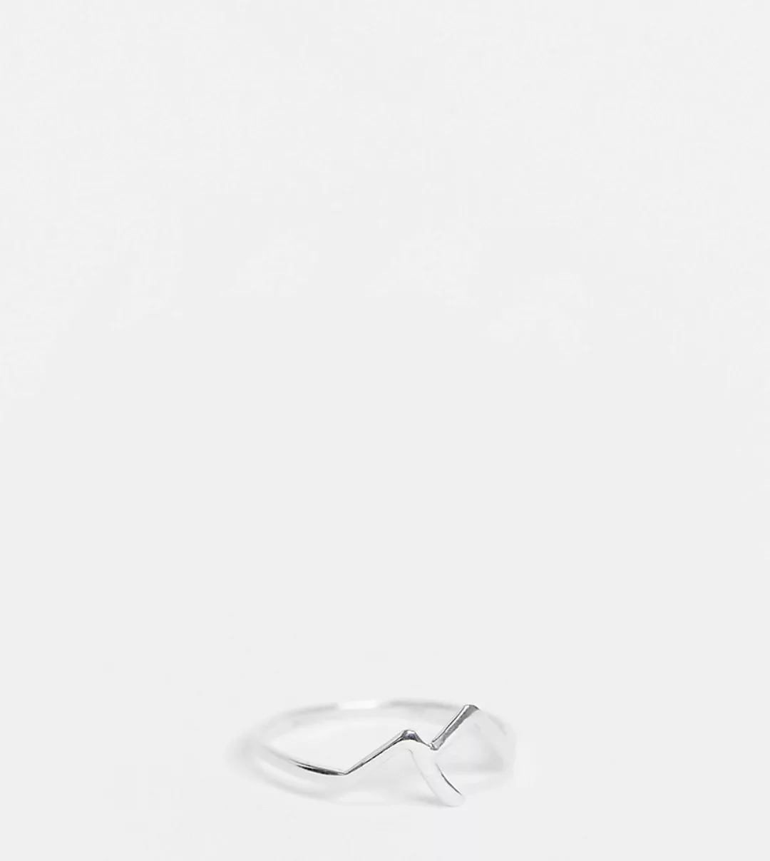 Kingsley Ryan – Ring mit doppeltem Pfeildesign aus recyceltem Sterlingsilbe günstig online kaufen