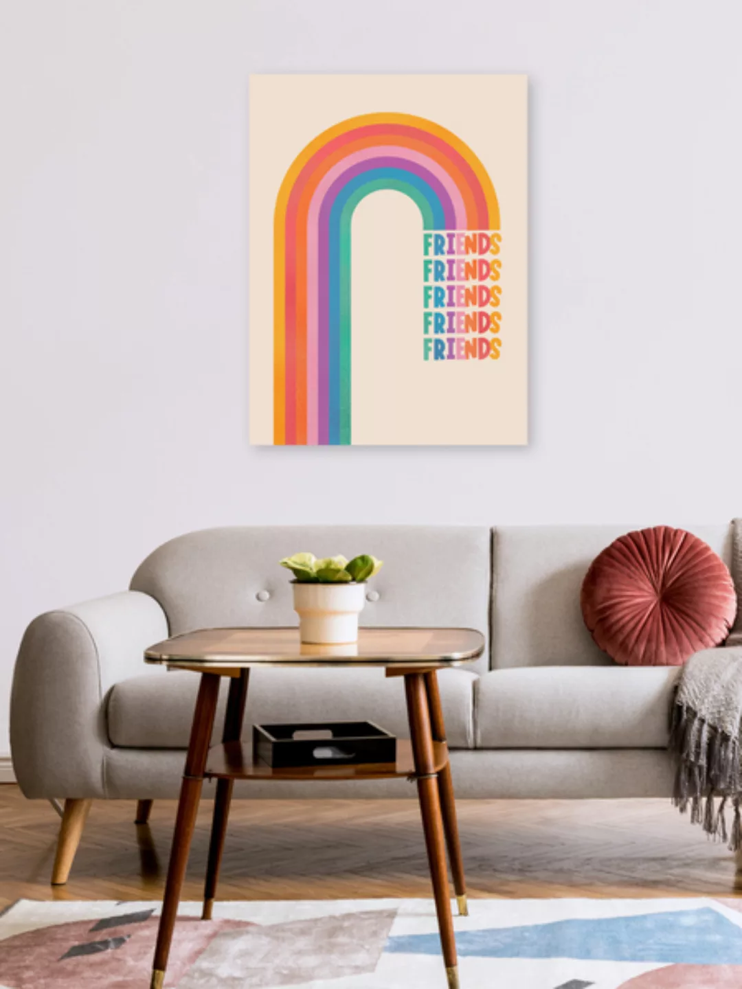 Poster / Leinwandbild - Rainbow Friends günstig online kaufen