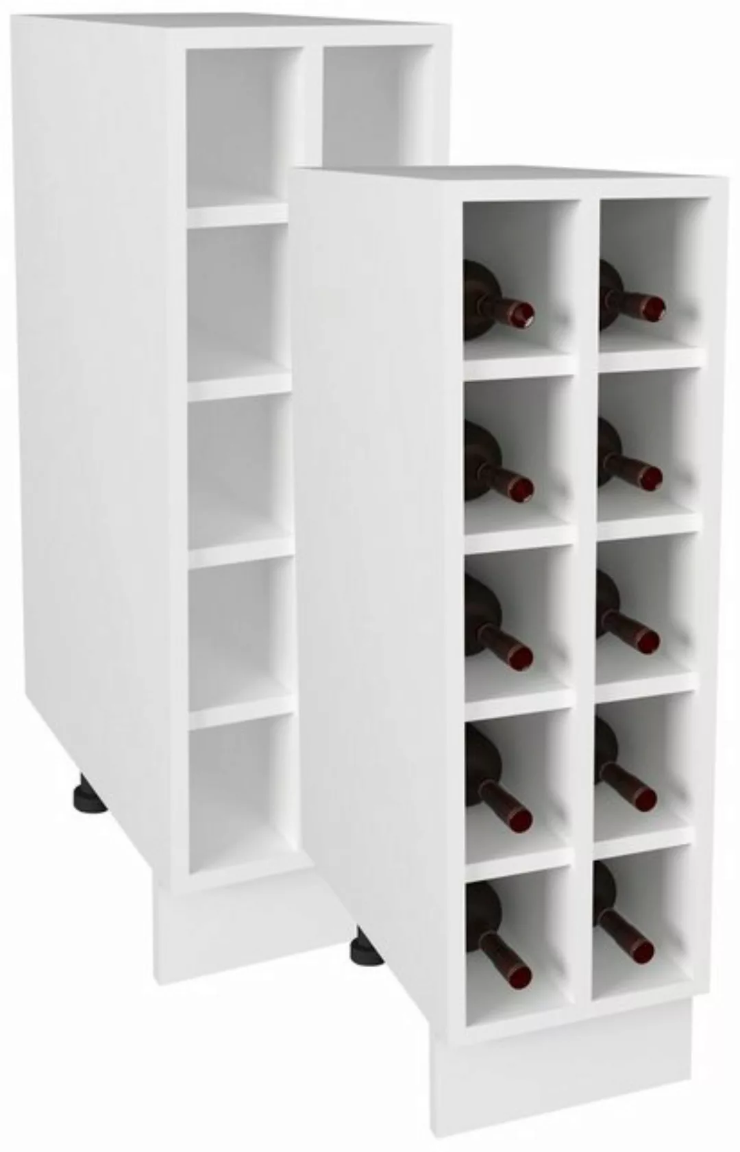 VCM Unterschrank Küchenschrank Weinregal Unterschrank Esilo 25cm günstig online kaufen