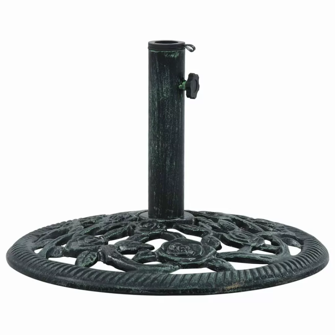 vidaXL Schirmhalter Sonnenschirmständer Grün 9 kg günstig online kaufen