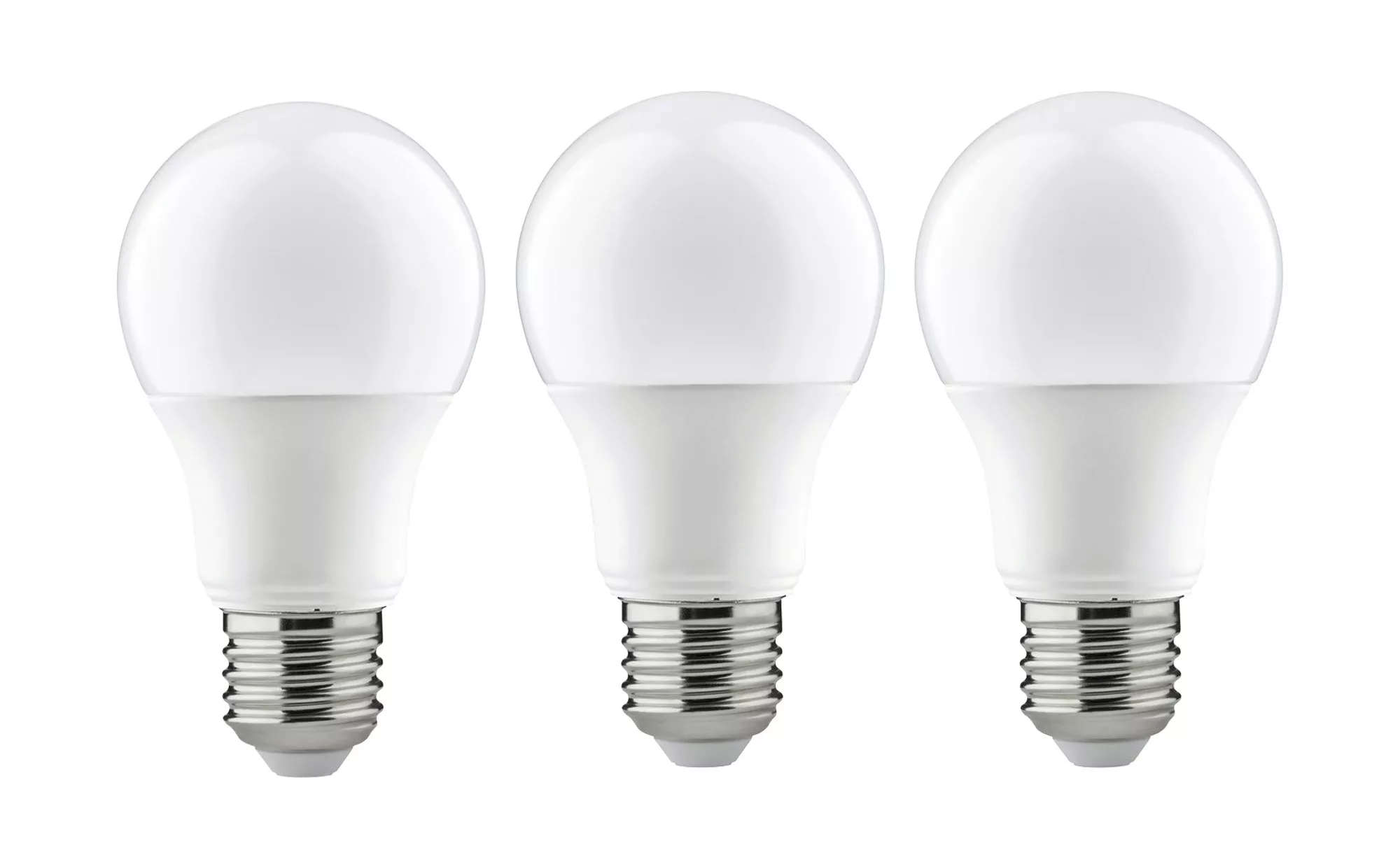 LED 3-er Pack, AGL E27 6,5W, 470lm, 2700K - weiß - 11 cm - Lampen & Leuchte günstig online kaufen