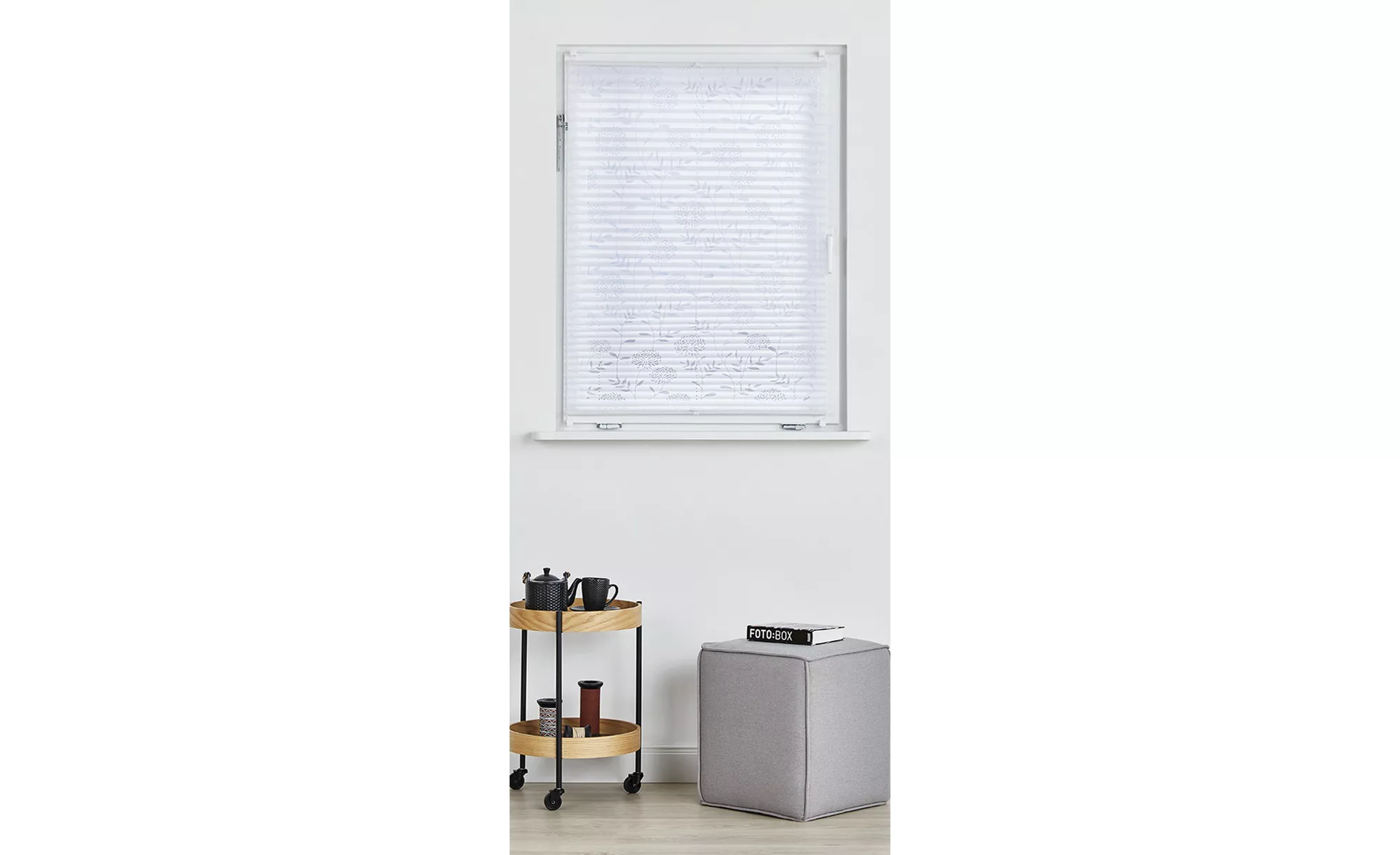 Klemmfix-Plissee - weiß - 100% Polyester - 70 cm - Sconto günstig online kaufen