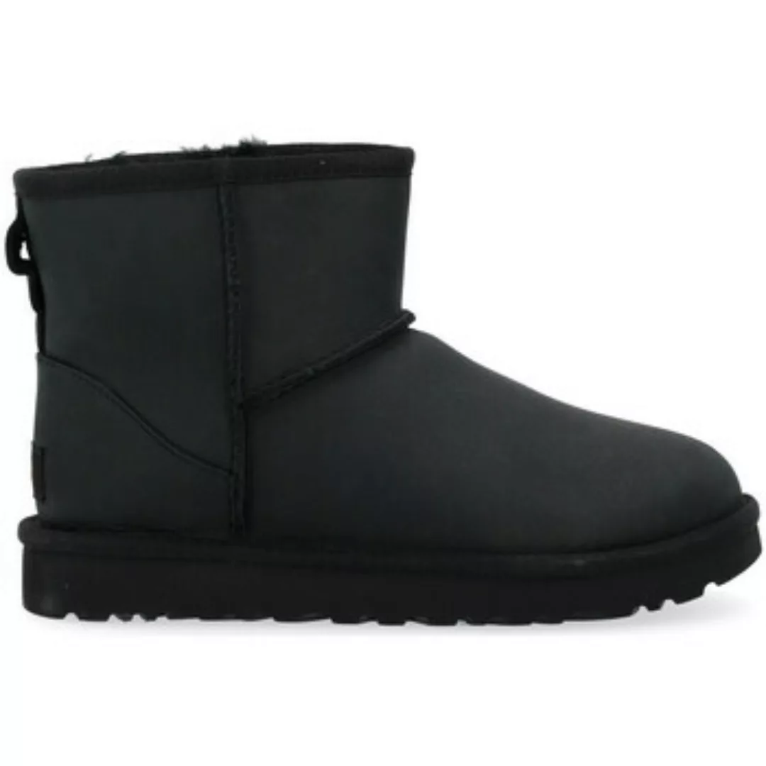 UGG  Ankle Boots Classic II Mini Stiefelette aus schwarzem Leder günstig online kaufen