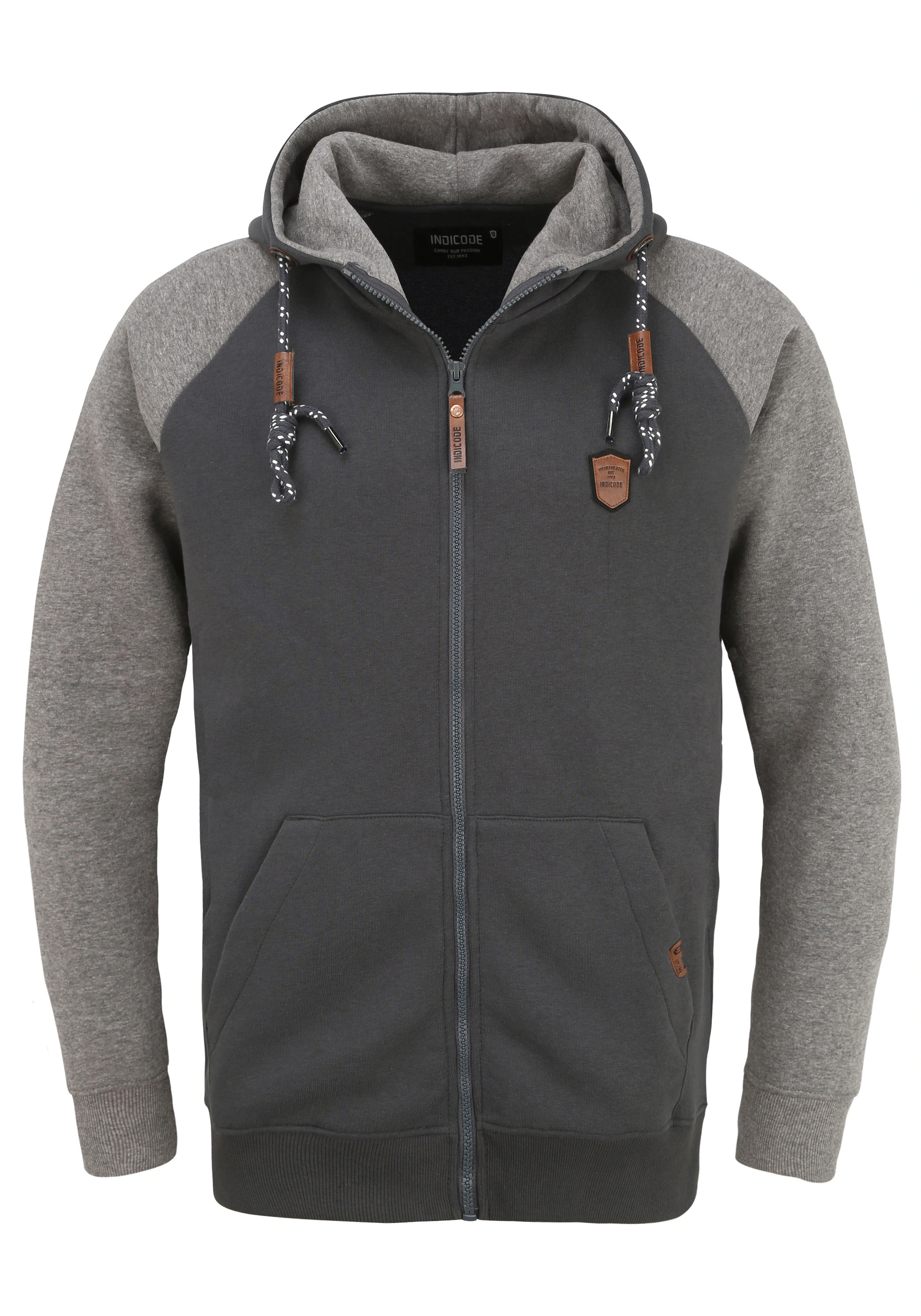 Indicode Kapuzensweatjacke "Kapuzensweatjacke IDTerence" günstig online kaufen