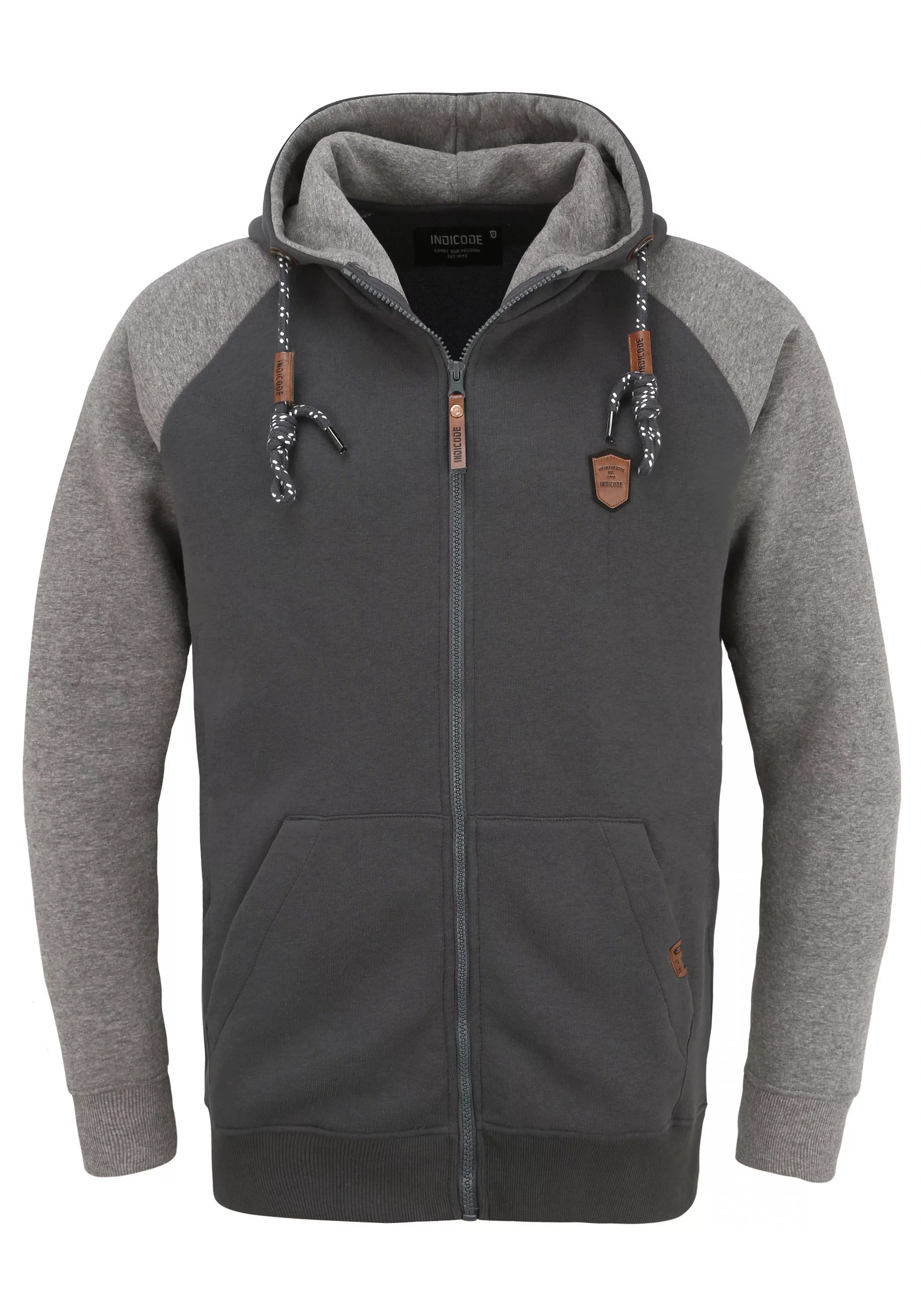 Indicode Kapuzensweatjacke "Kapuzensweatjacke IDTerence" günstig online kaufen