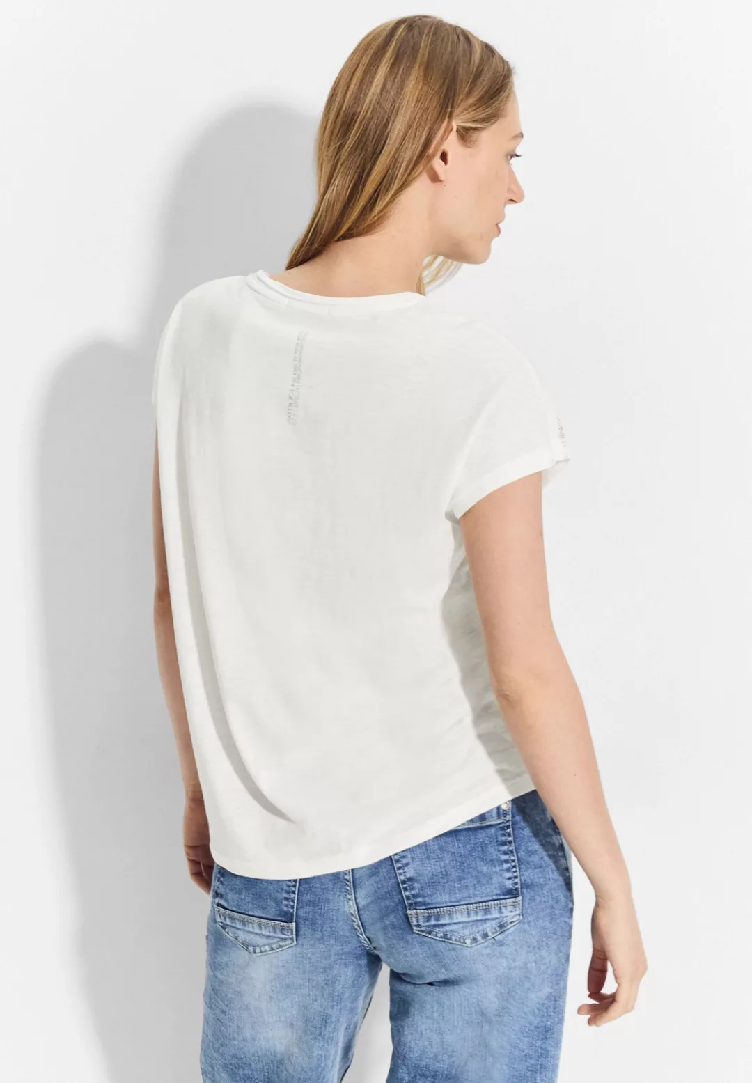 Cecil T-Shirt mit Melange Optik günstig online kaufen