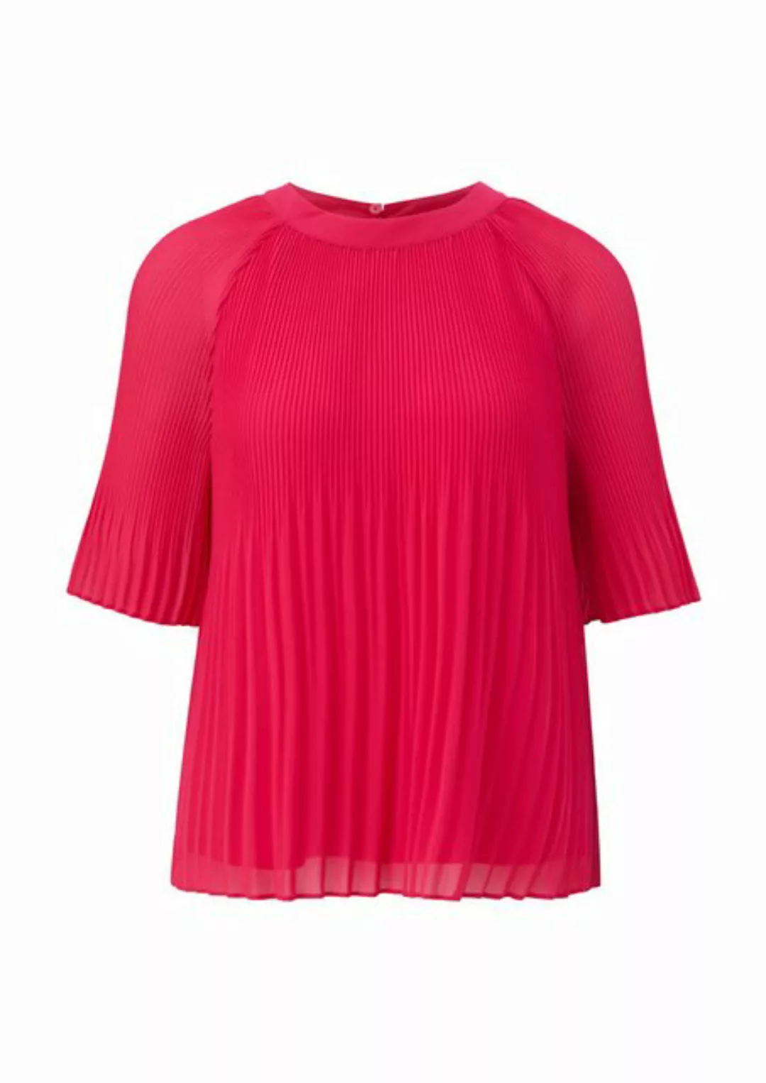 s.Oliver BLACK LABEL Kurzarmbluse Chiffonbluse mit Raffung Raffung günstig online kaufen