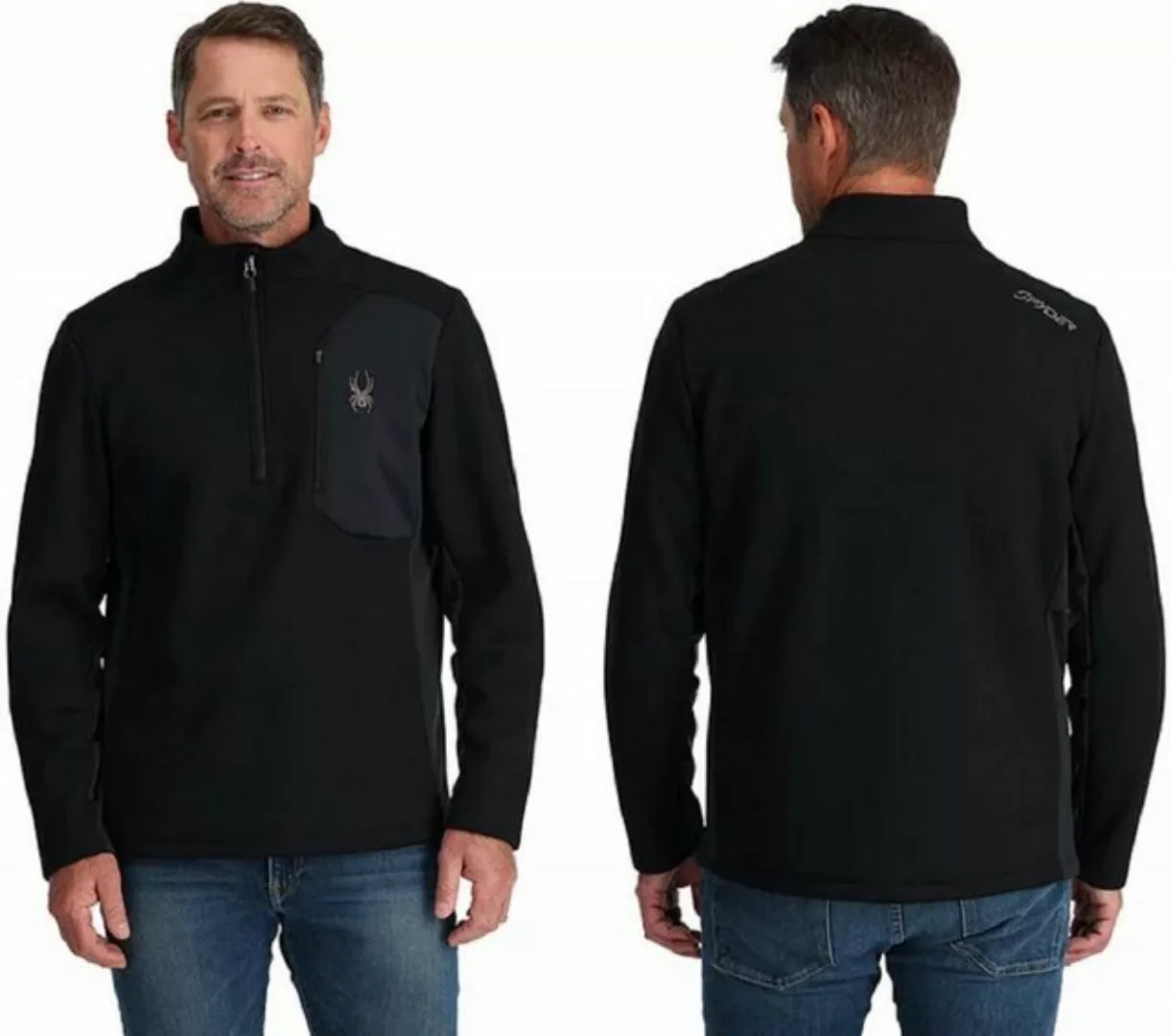 Spyder Strickfleece-Pullover Spyder Bandit Half Zip Fleece Jacket Herren Fl günstig online kaufen