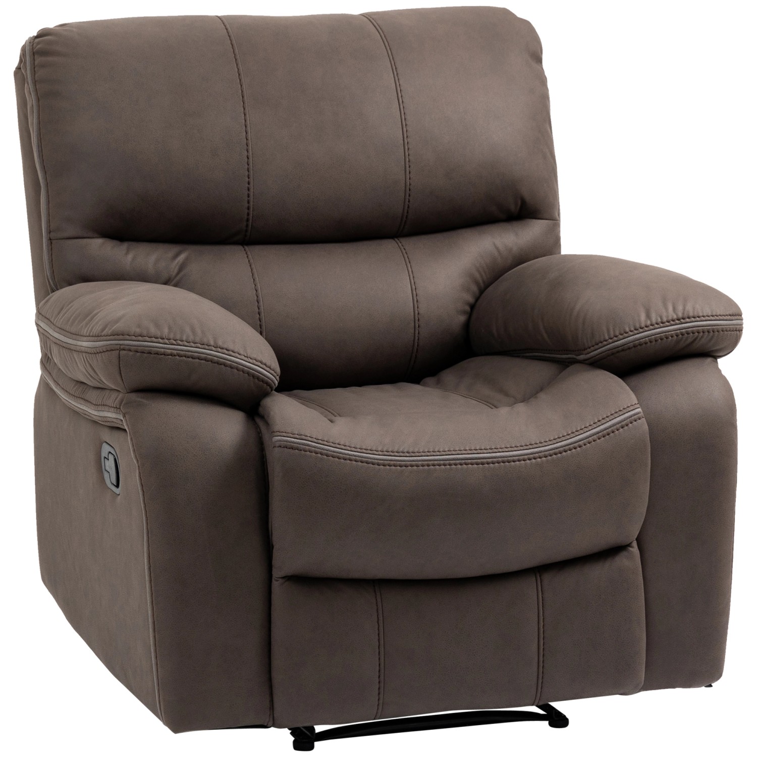 HOMCOM Relaxsessel mit Liegefunktion Polyester Schaumstoff 97L x 90B x 96H günstig online kaufen