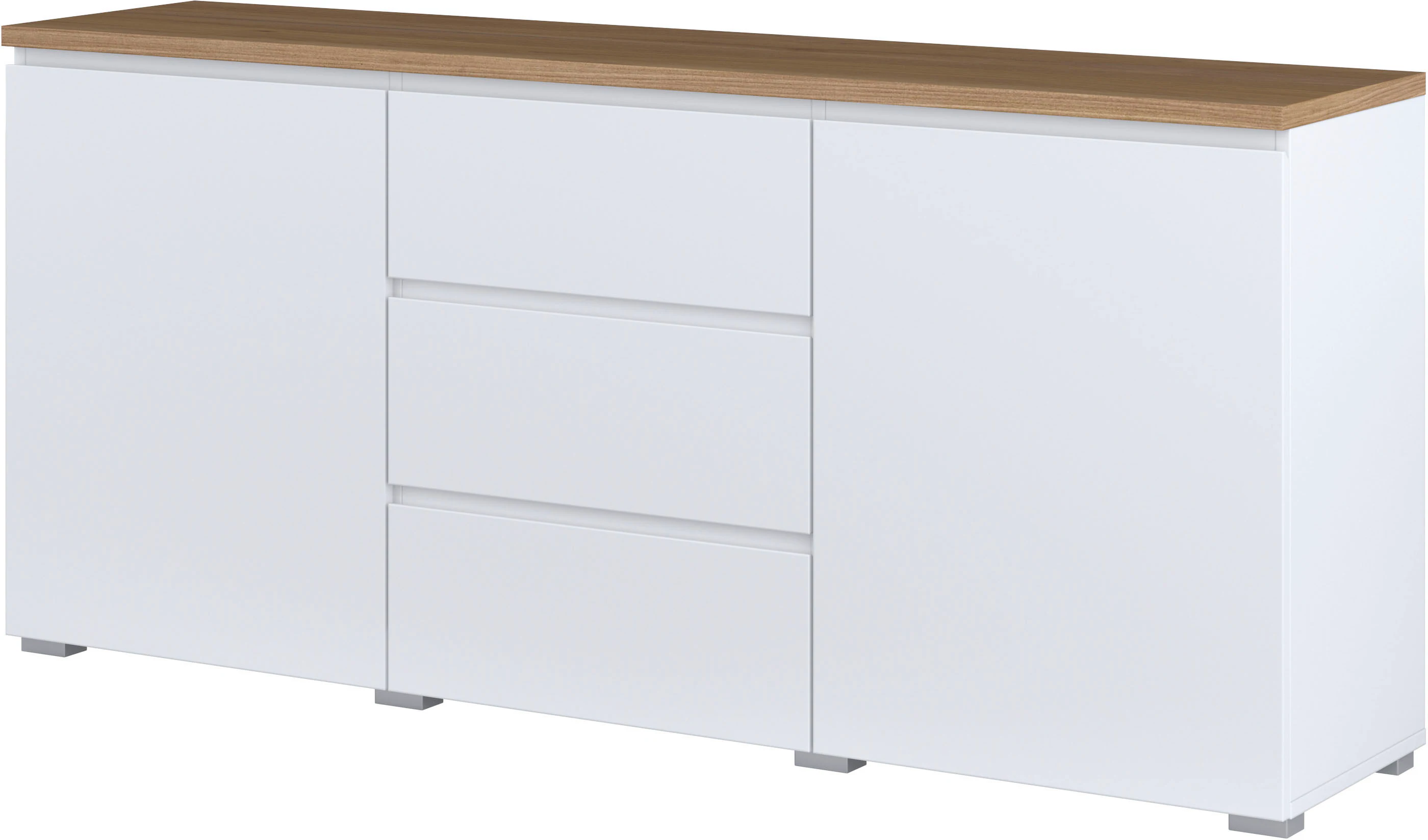 INOSIGN Sideboard "Modo, Breite 150 cm, moderne grifflose Kommode 2Türen/3 günstig online kaufen