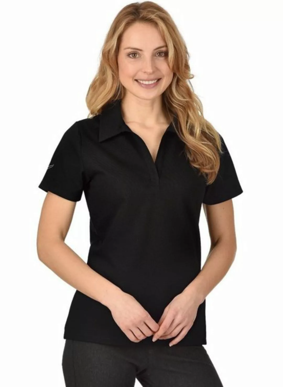 Trigema Poloshirt "TRIGEMA Poloshirt ohne Knopfleiste" günstig online kaufen