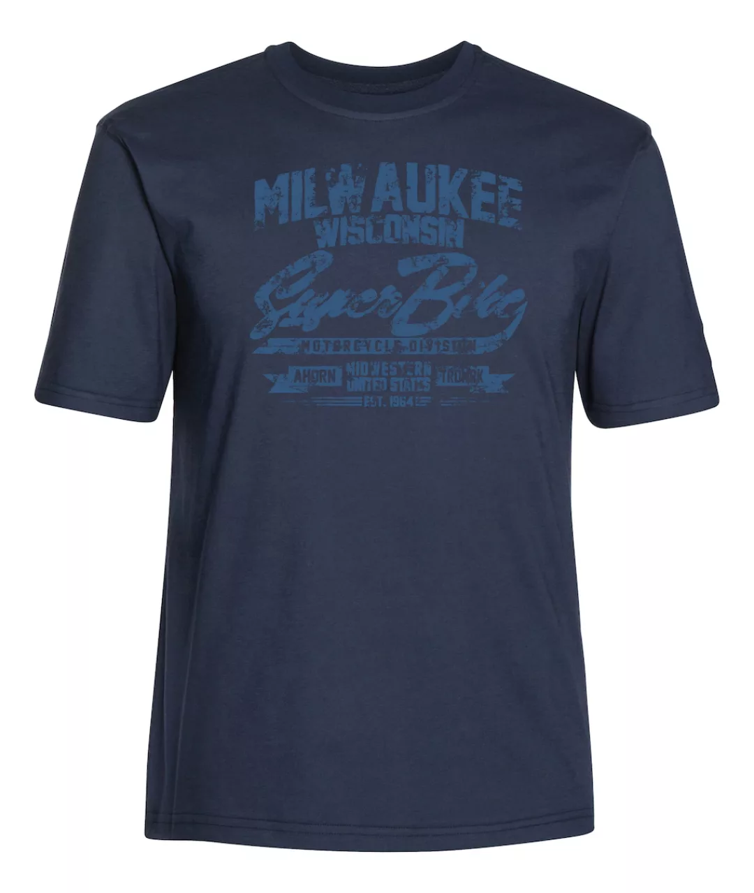 AHORN SPORTSWEAR T-Shirt "MILWAUKEE ATLANTIC BLUE", mit lässigem Frontprint günstig online kaufen