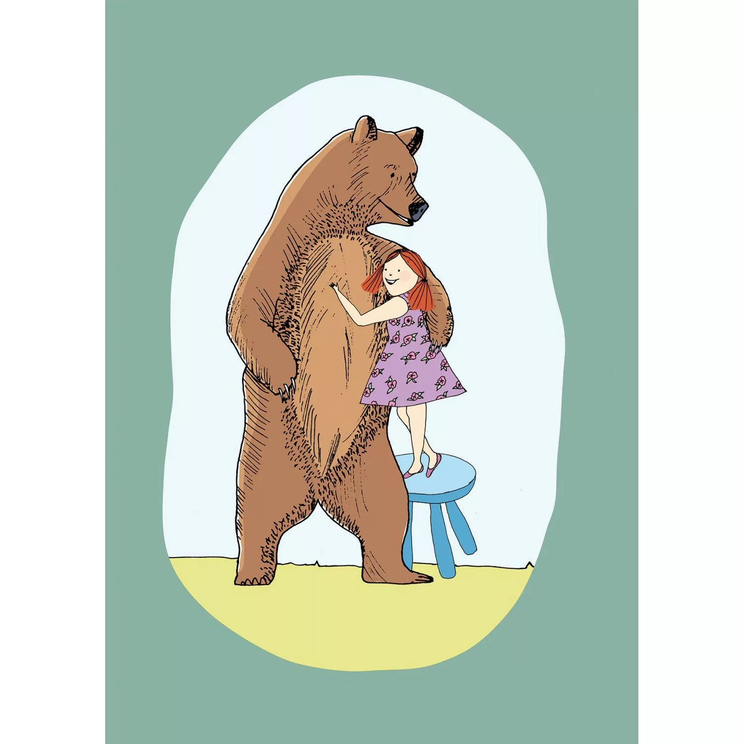 Komar Poster »Lili and Bear«, Figuren, (1 St.) günstig online kaufen
