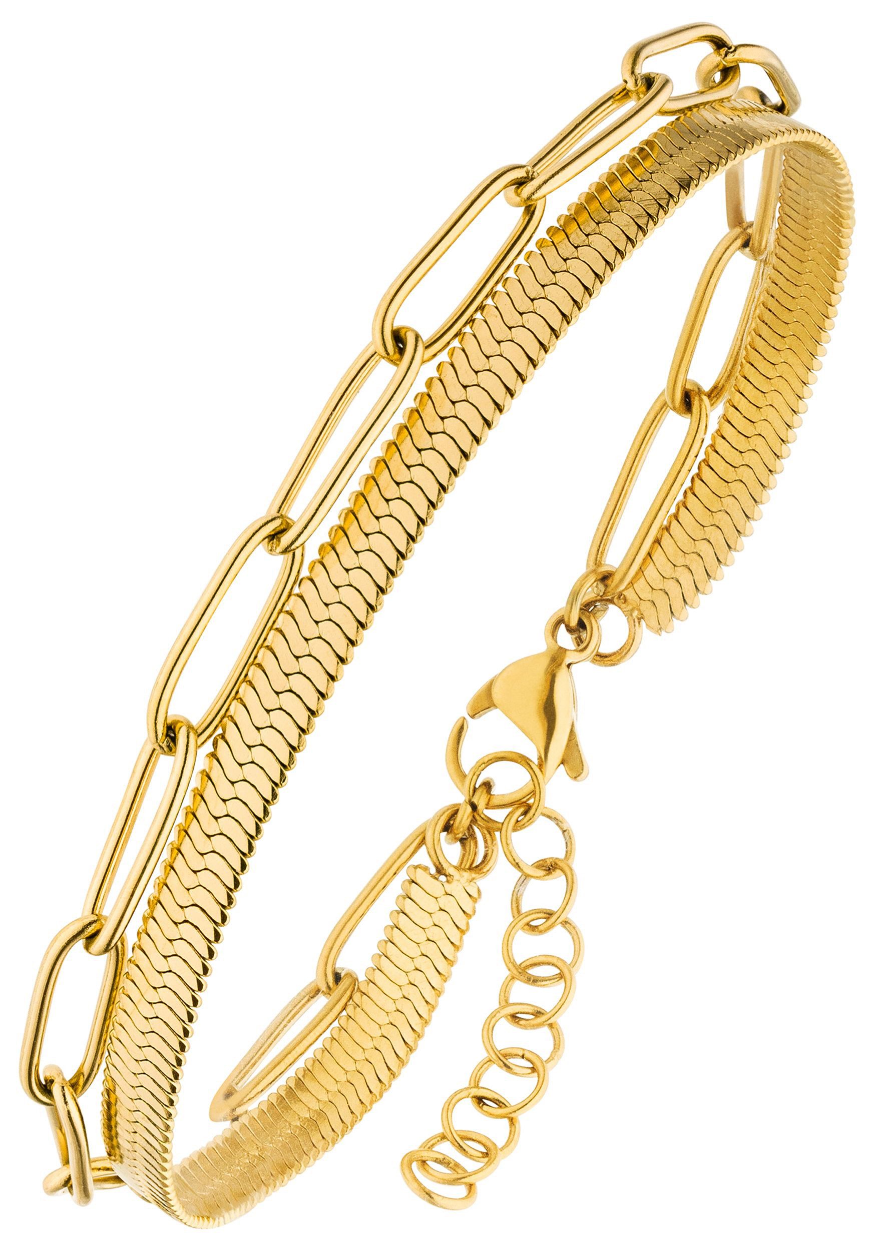 JOBO Armband, aus Edelstahl goldfarben beschichtet günstig online kaufen
