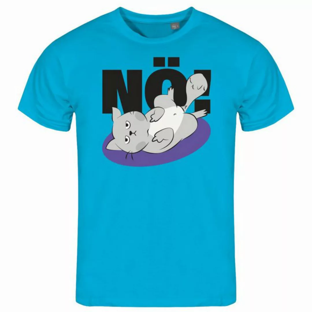 deinshirt Print-Shirt Herren T-Shirt Nö Katze Funshirt mit Motiv günstig online kaufen