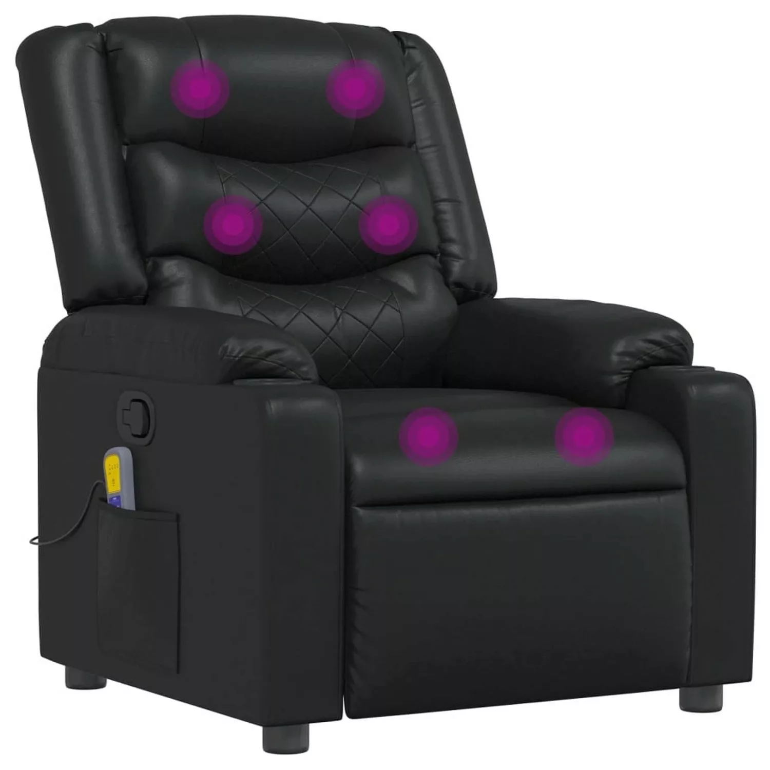 vidaXL Massagesessel Schwarz Kunstleder Modell 15 günstig online kaufen