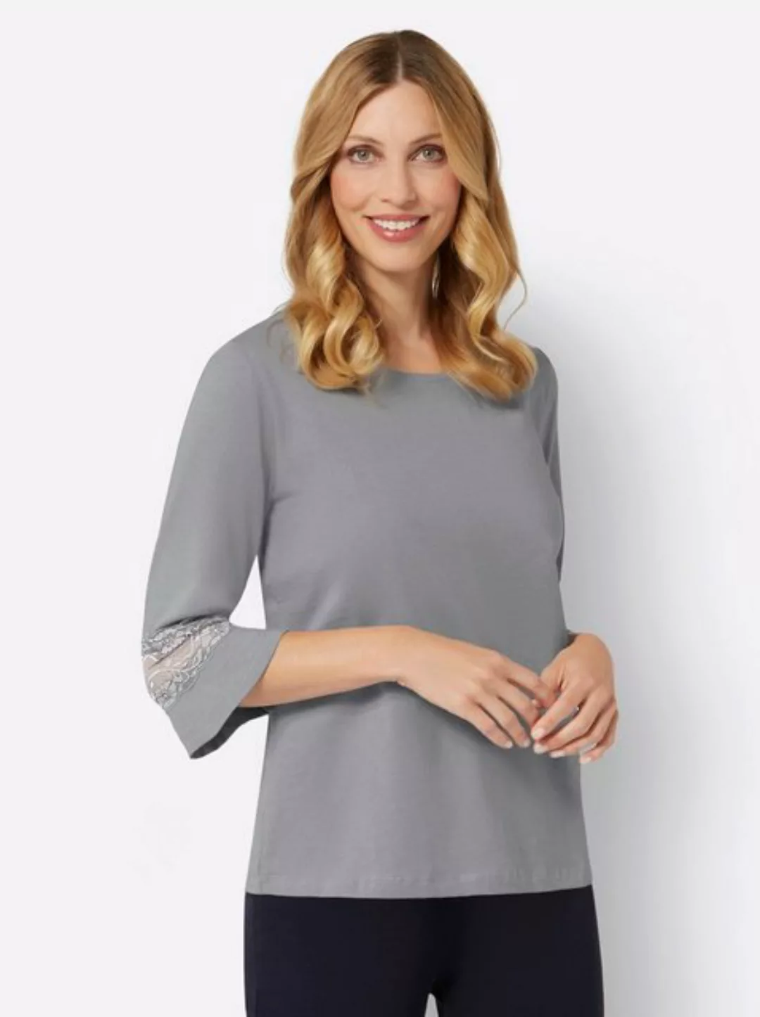 Classic Basics 3/4-Arm-Shirt "Rundhals-Shirt", (1 tlg.) günstig online kaufen