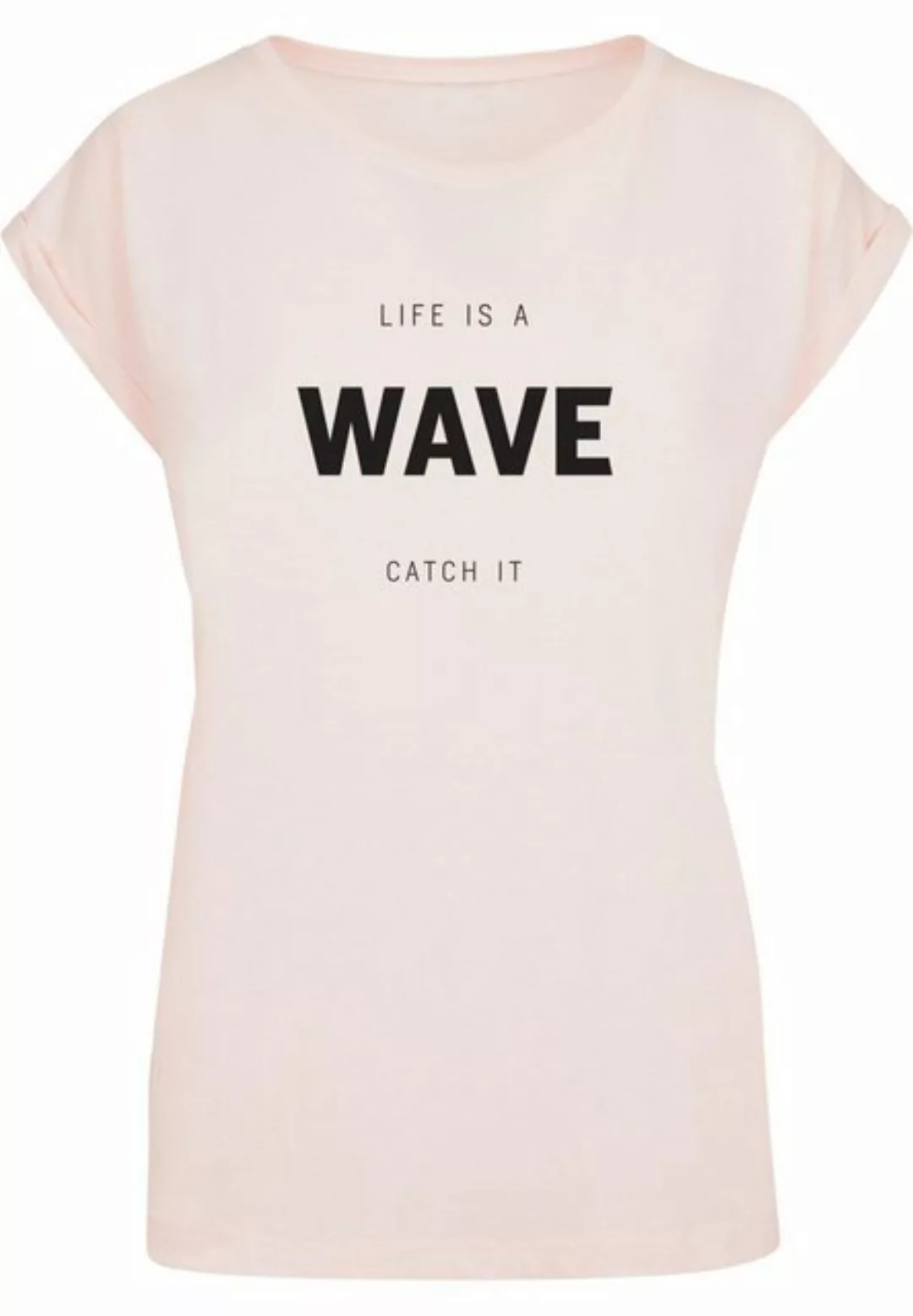 Merchcode T-Shirt Merchcode Damen Ladies Summer - Life is a wave T-Shirt (1 günstig online kaufen