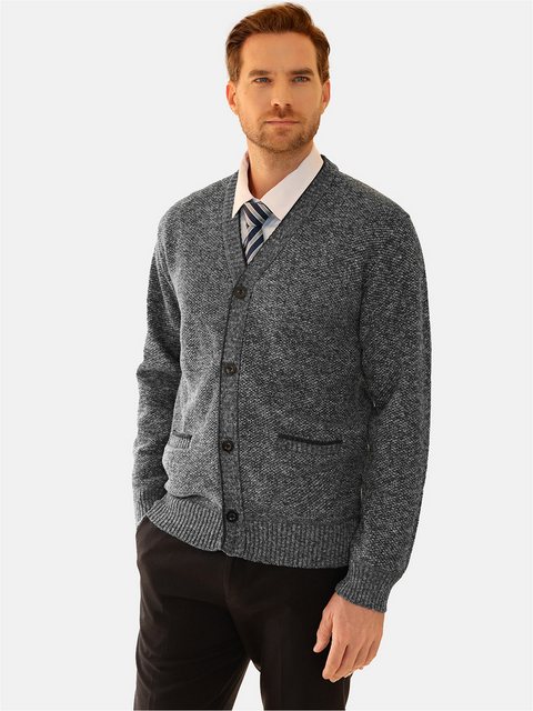 Allthemen Cardigan Herren Strickjacke mit V Ausschnitt Grobstrick Cardigan günstig online kaufen