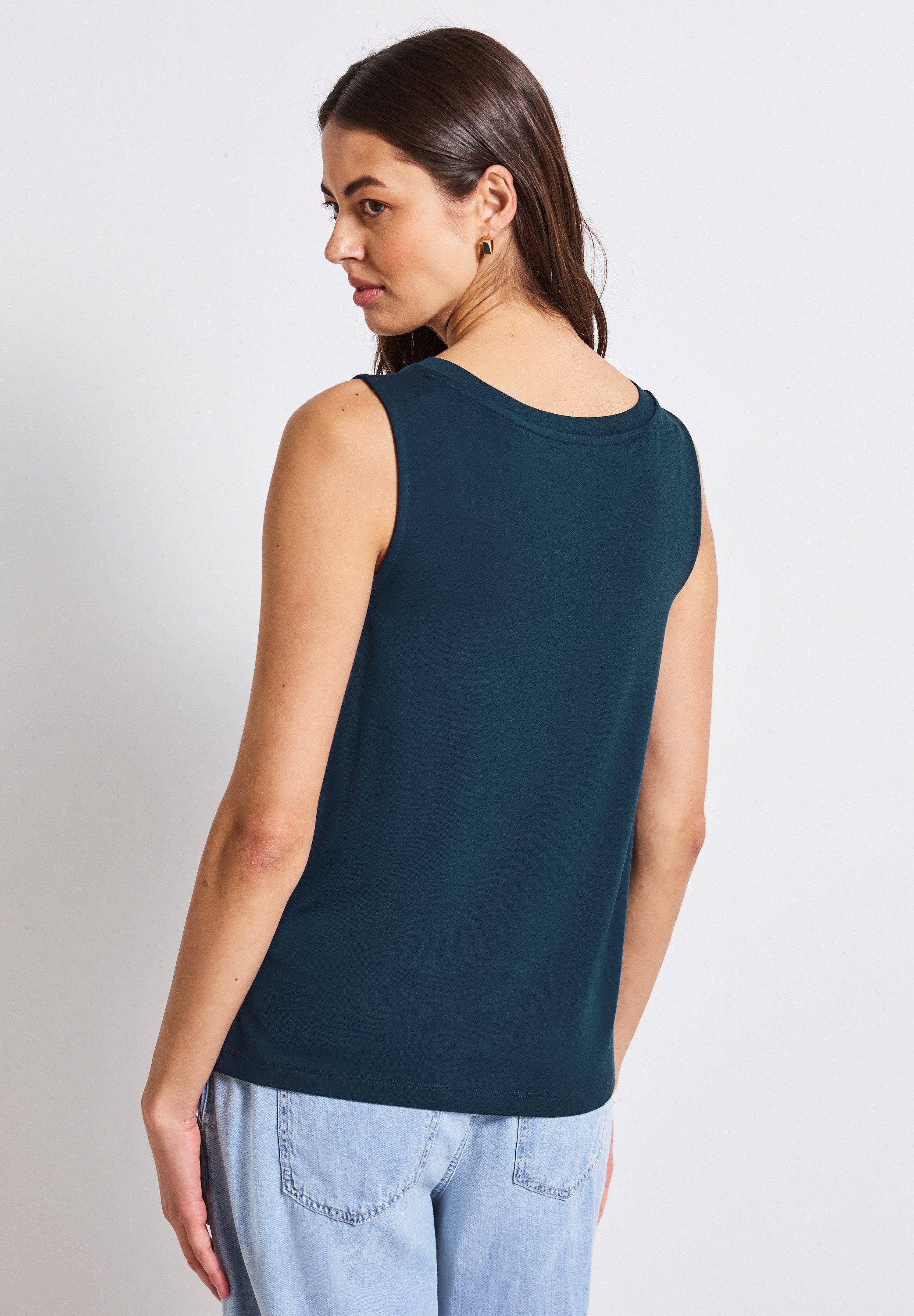 STREET ONE T-Shirt, aus elastischem Materialmix günstig online kaufen