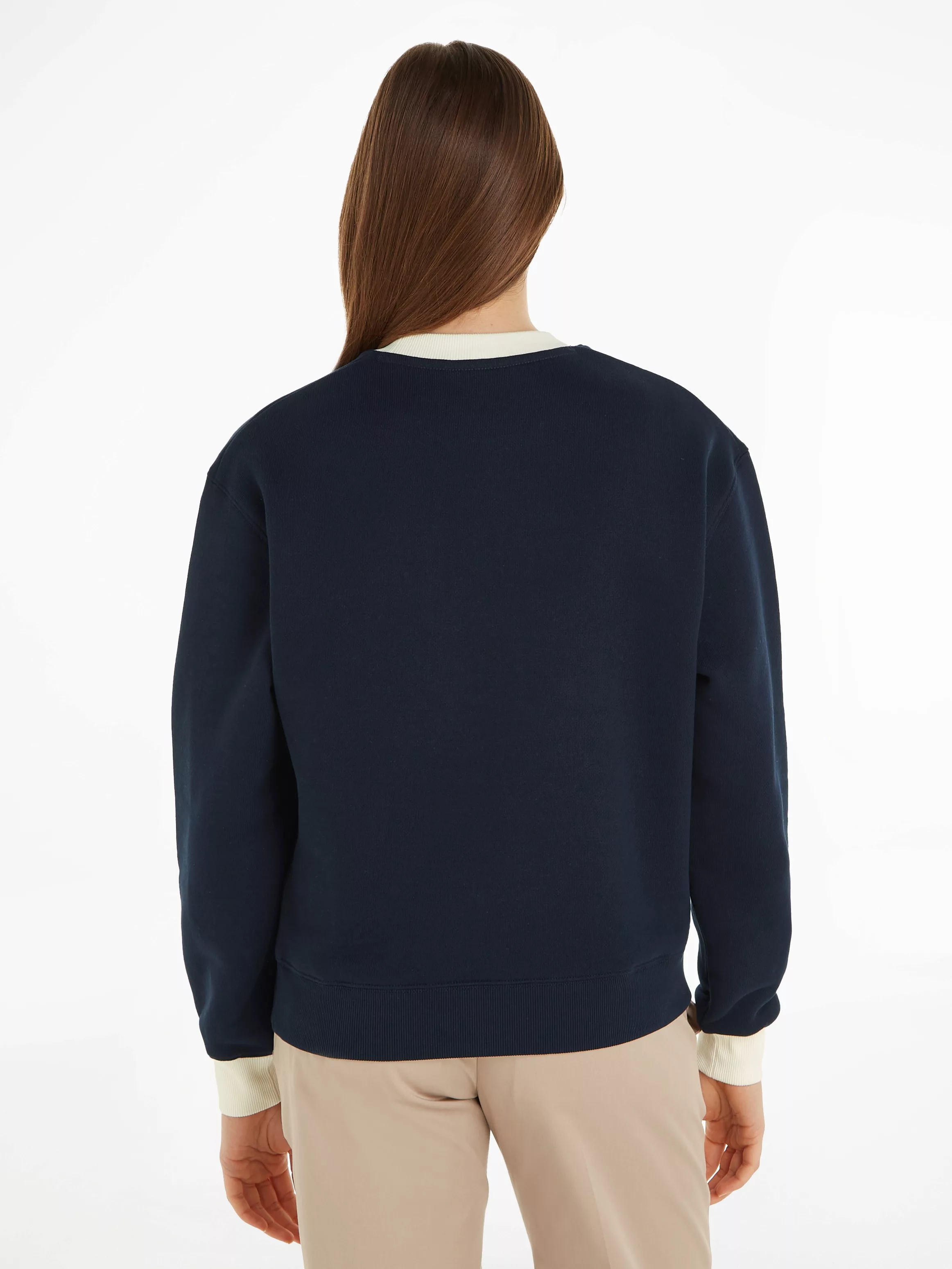 Tommy Hilfiger Sweatshirt "REG C-NK CREST 85 SWEATSHIRT", mit Logostickerei günstig online kaufen