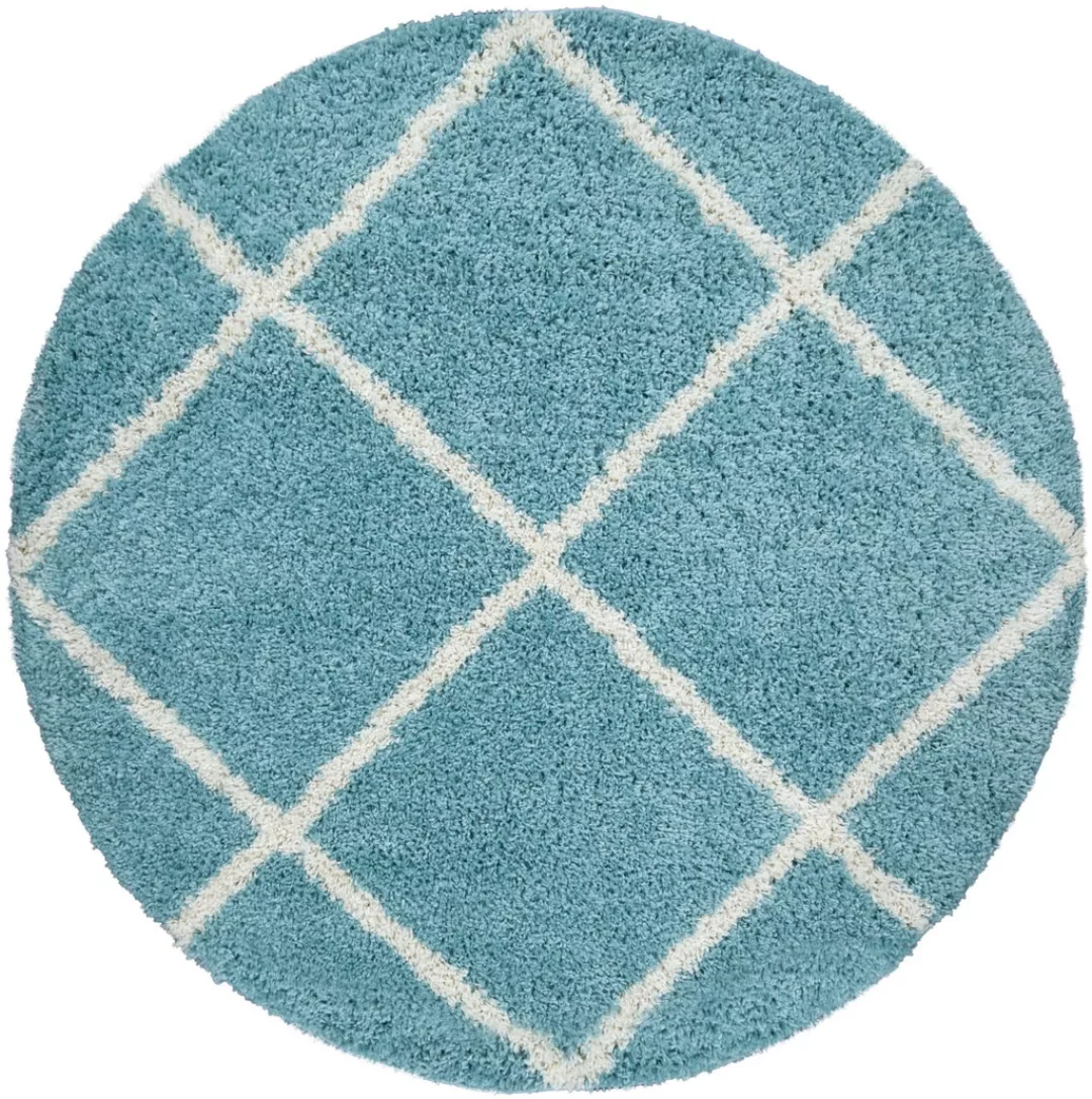 Paco Home Hochflor-Teppich »Kalmar 441«, rund, 40 mm Höhe, Scandi Design, R günstig online kaufen