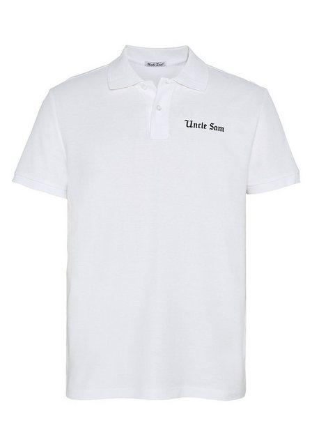 Uncle Sam Poloshirt mit Label-Motiv hinten günstig online kaufen