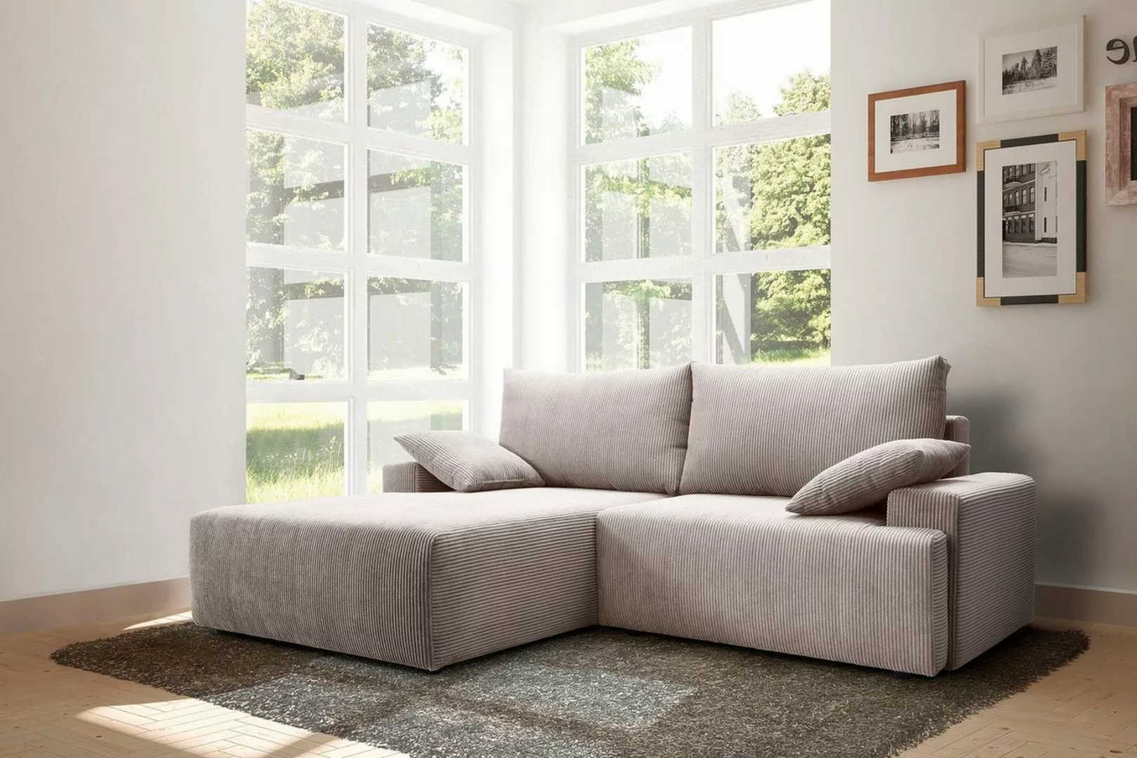 exxpo - sofa fashion Ecksofa "Orinoko, L-Form", inkl. Bettfunktion und Bett günstig online kaufen
