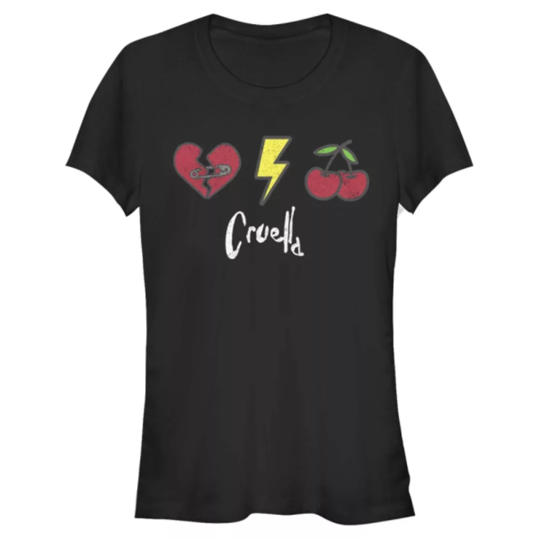 Disney Classics - Cruella - Logo Cruella Patches - Frauen T-Shirt günstig online kaufen