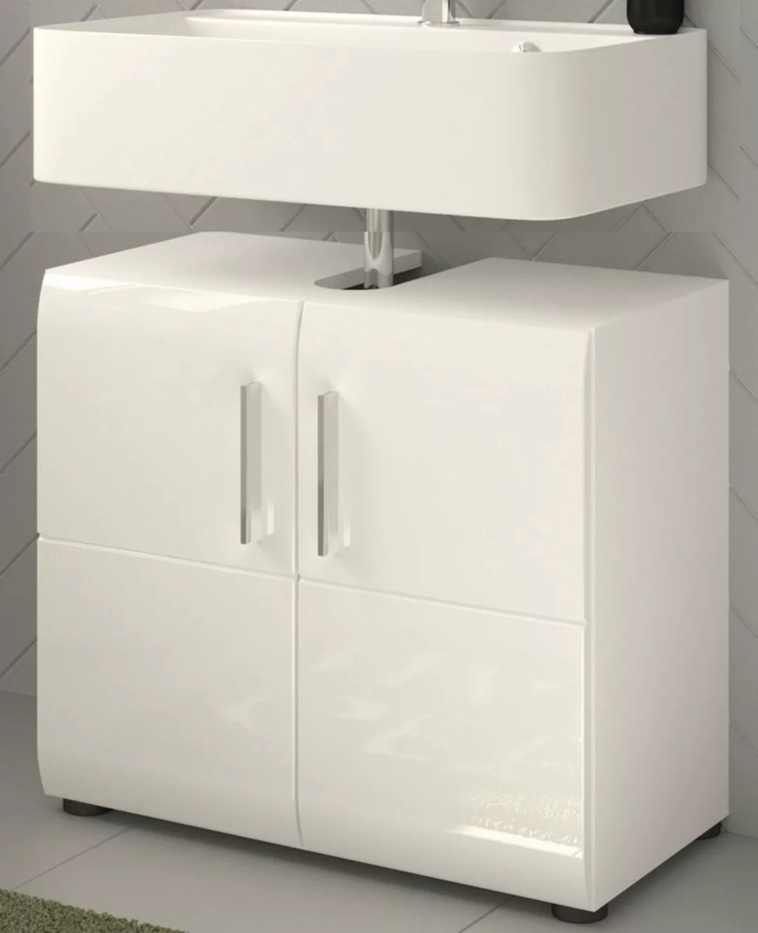 xonox.home Waschbeckenunterschrank Ice (Waschtisch Unterschrank in weiß, 60 günstig online kaufen