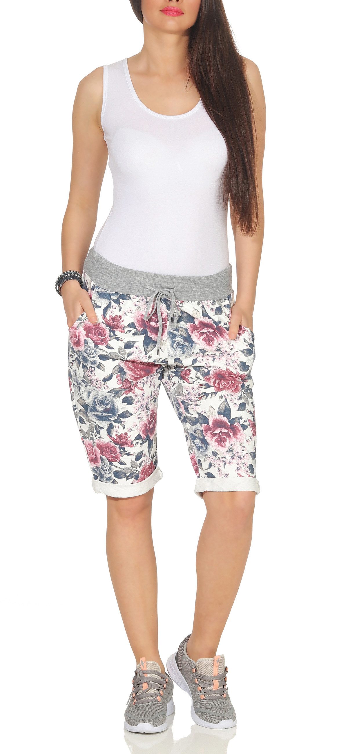 CLEO STYLE Sweatbermudas Sweat Bermuda 9 günstig online kaufen