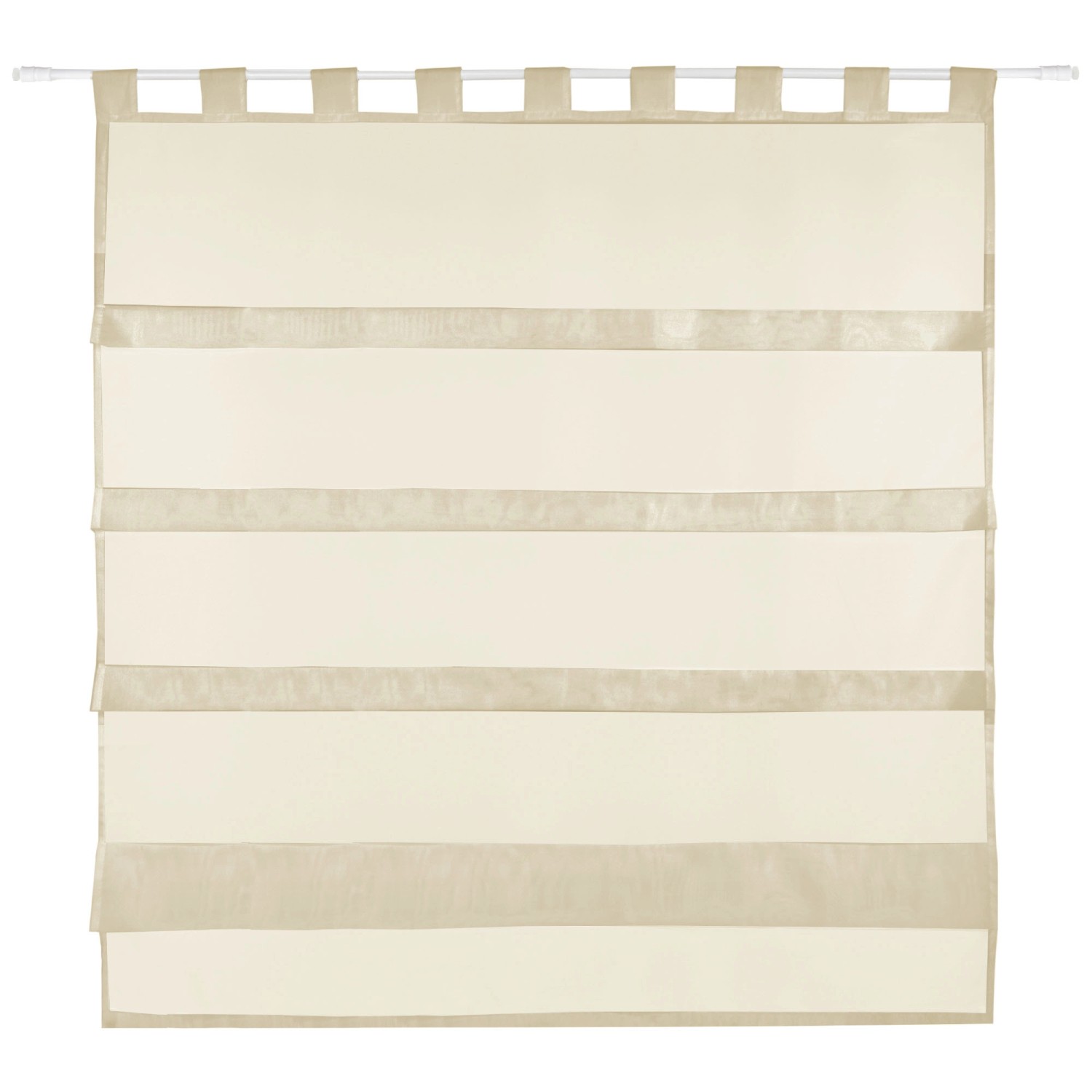 Bestlivings Sky Gardine Raffoptik Schlaufe 100 cm x 110 cm Beige günstig online kaufen