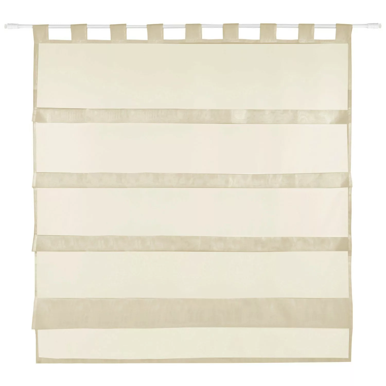 Bestlivings Sky Gardine Raffoptik Schlaufe 100 cm x 110 cm Beige günstig online kaufen