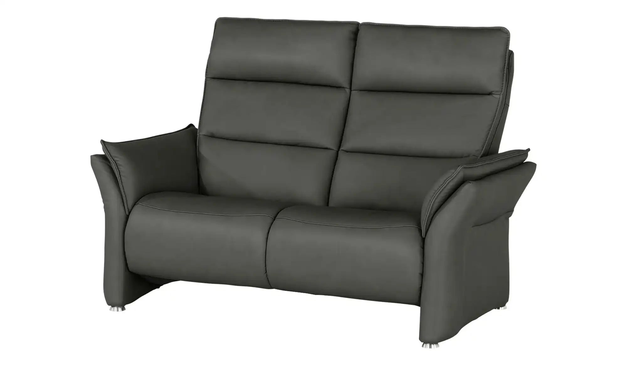 Hukla Ledersofa  Corvina ¦ grau ¦ Maße (cm): B: 154 H: 109 T: 90 Polstermöb günstig online kaufen