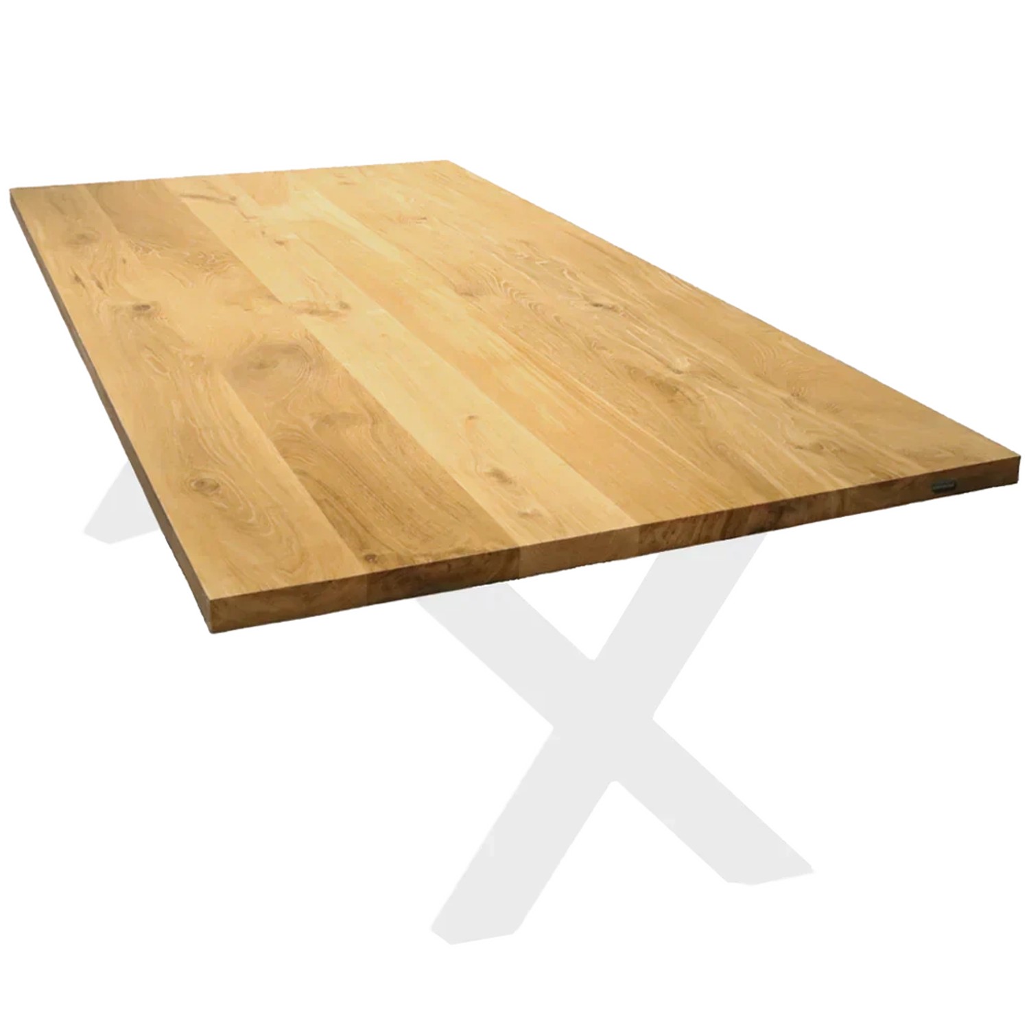 holz4home Tischplatte ohne Baumkante aus Massiver Eiche 200 x 100 cm günstig online kaufen