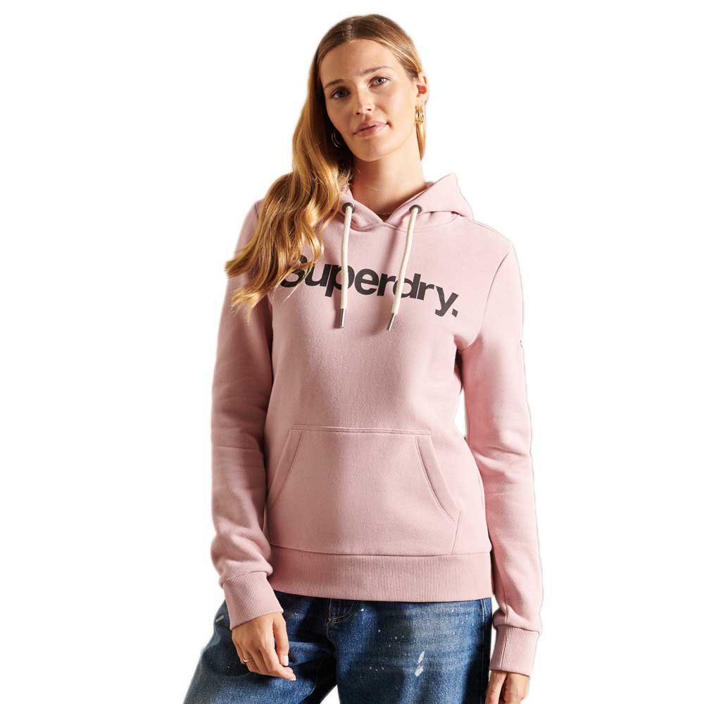 Superdry Core Logo Kapuzenpullover M Soft Pink günstig online kaufen