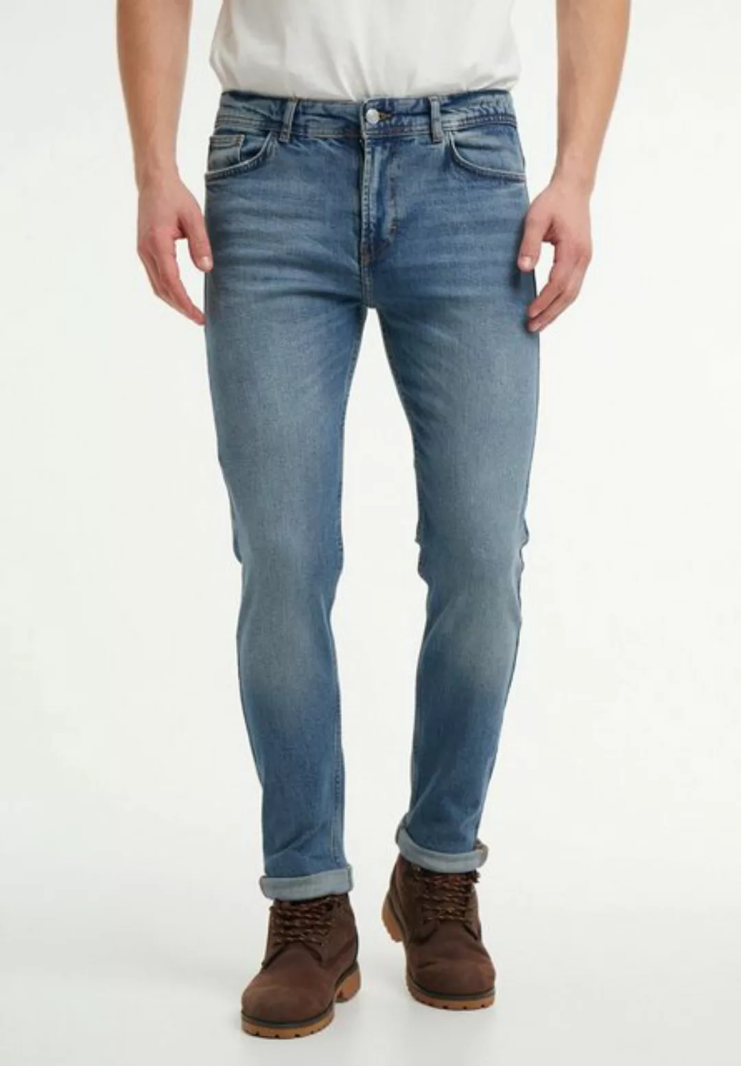 wem Tapered-fit-Jeans Oscar Tapered Fit – Mittlere Bundhöhe: Oben breiter, günstig online kaufen