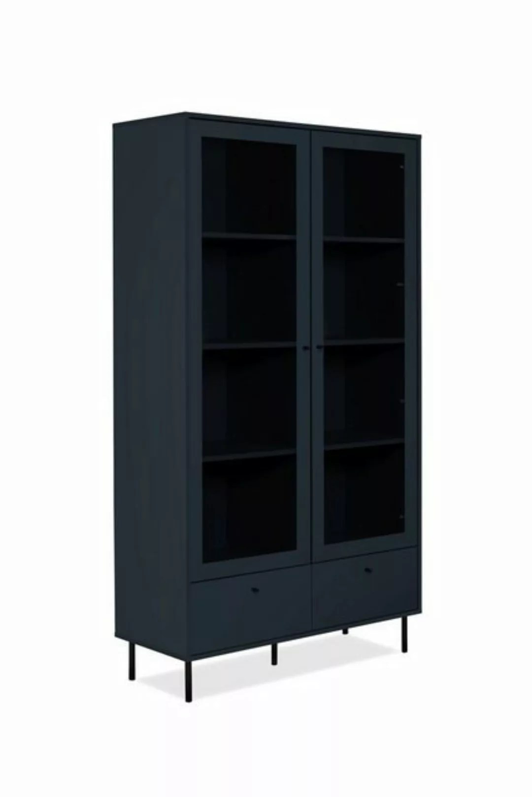 möbelvita Vitrine Vitrine Miami 52A in Navy blau günstig online kaufen