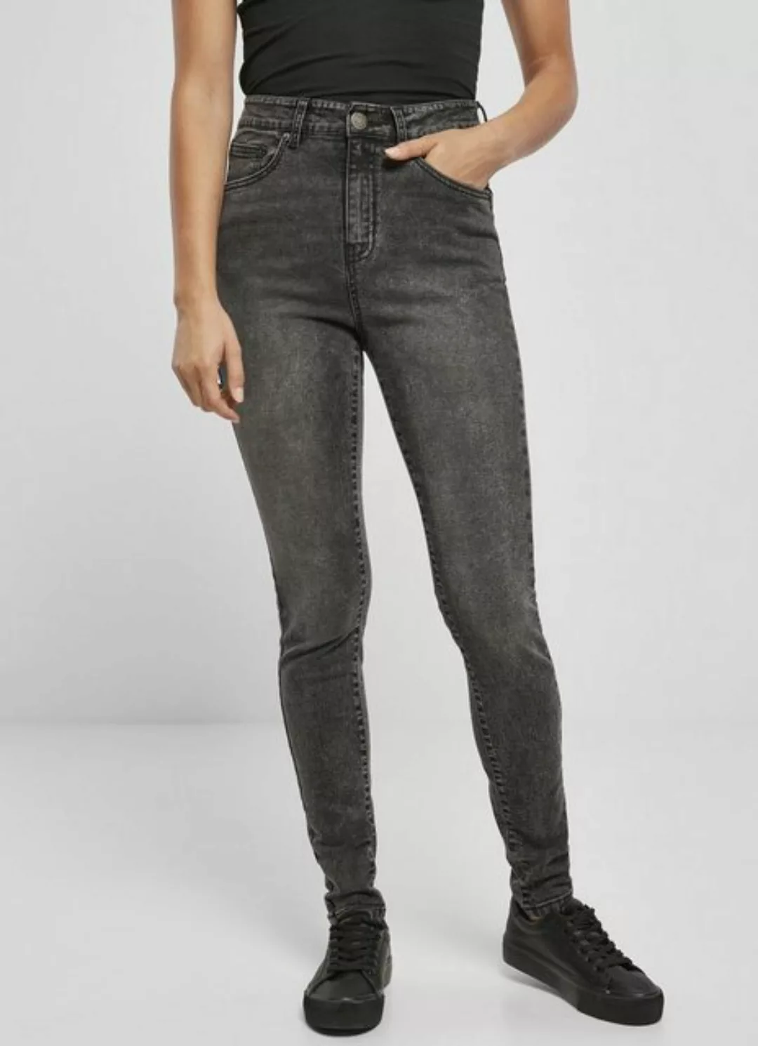 URBAN CLASSICS Funktionshose Ladies High Waist Skinny Jeans günstig online kaufen