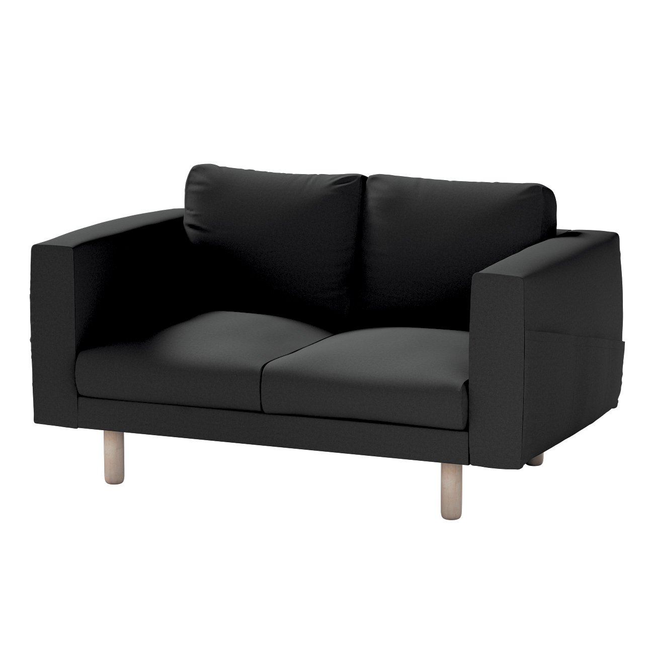Bezug für Norsborg 2-Sitzer Sofa, schwarz, Norsborg 2-Sitzer Sofabezug, Liv günstig online kaufen