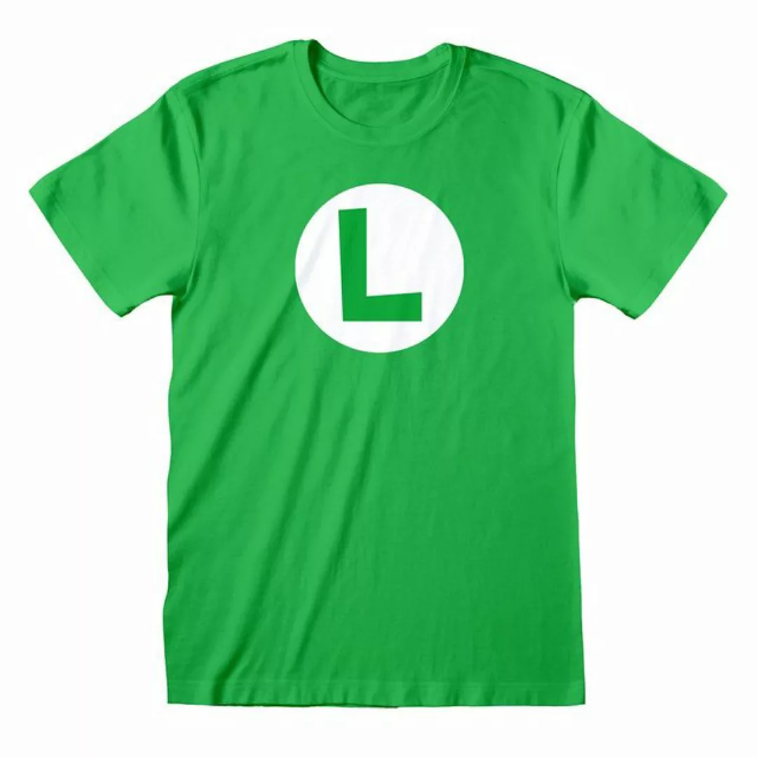Heroes Inc T-Shirt Luigi Badge - Nintendo Super Mario günstig online kaufen
