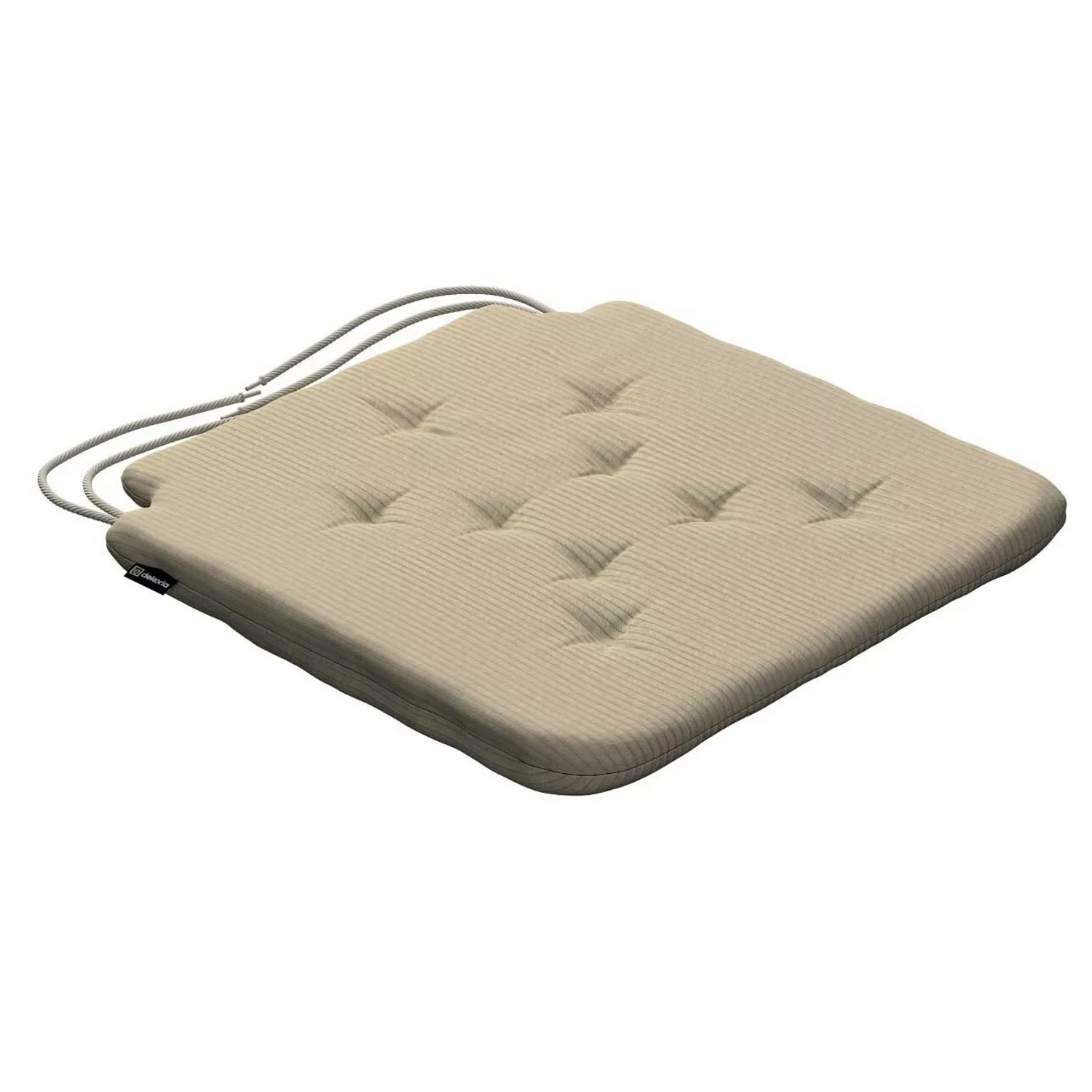 Stuhlkissen Christoph mit Bindeschnur, beige, 42 x 41 x 3,5 cm, Manchester günstig online kaufen