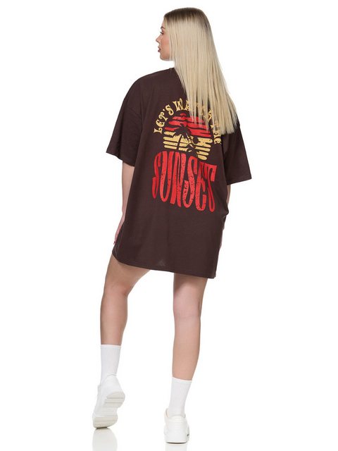 Worldclassca T-Shirt Worldclassca Oversized Print SUNSET T-Shirt lang Somme günstig online kaufen
