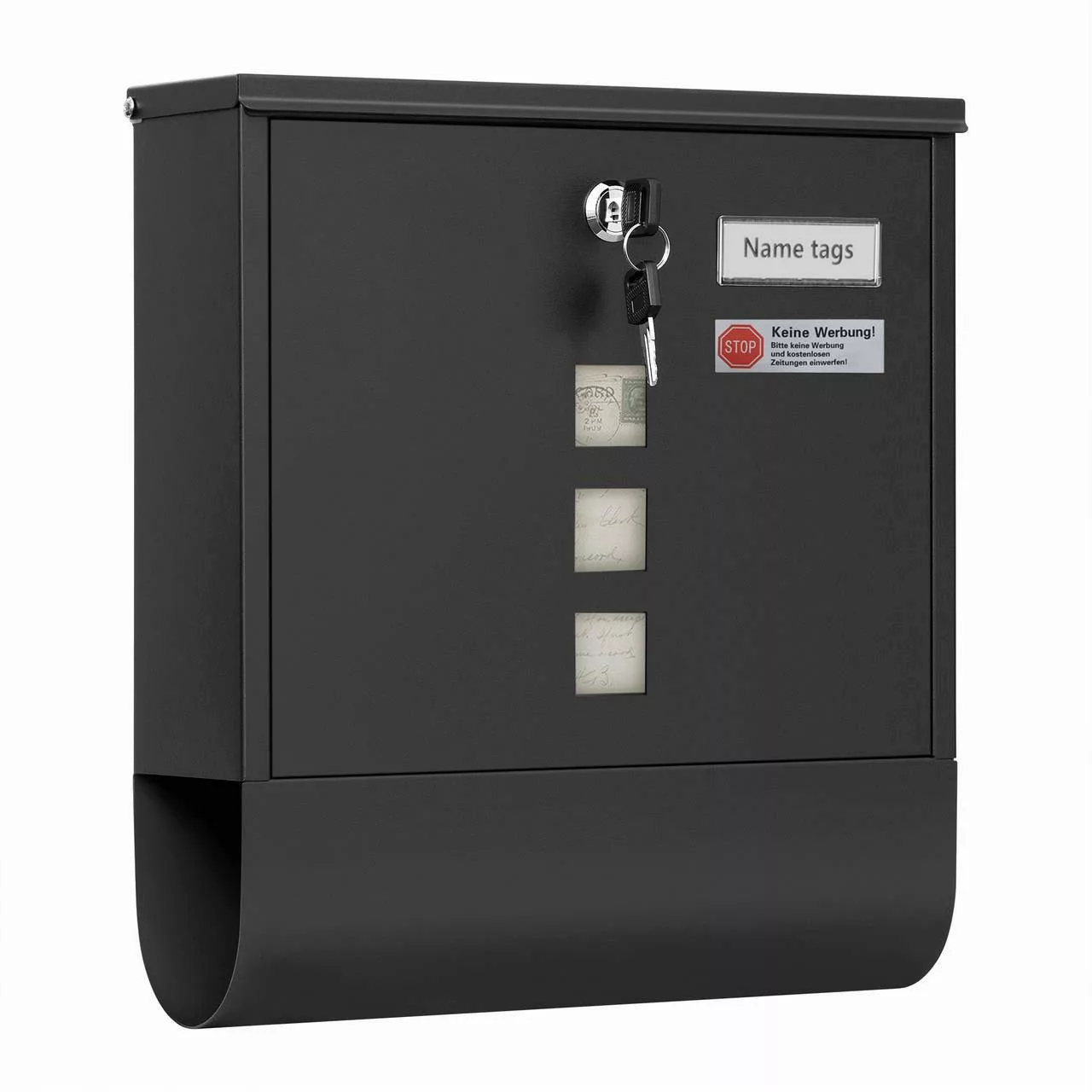 Woltu Wandbriefkasten (1-St), Postkasten mit Zeitungsfach günstig online kaufen