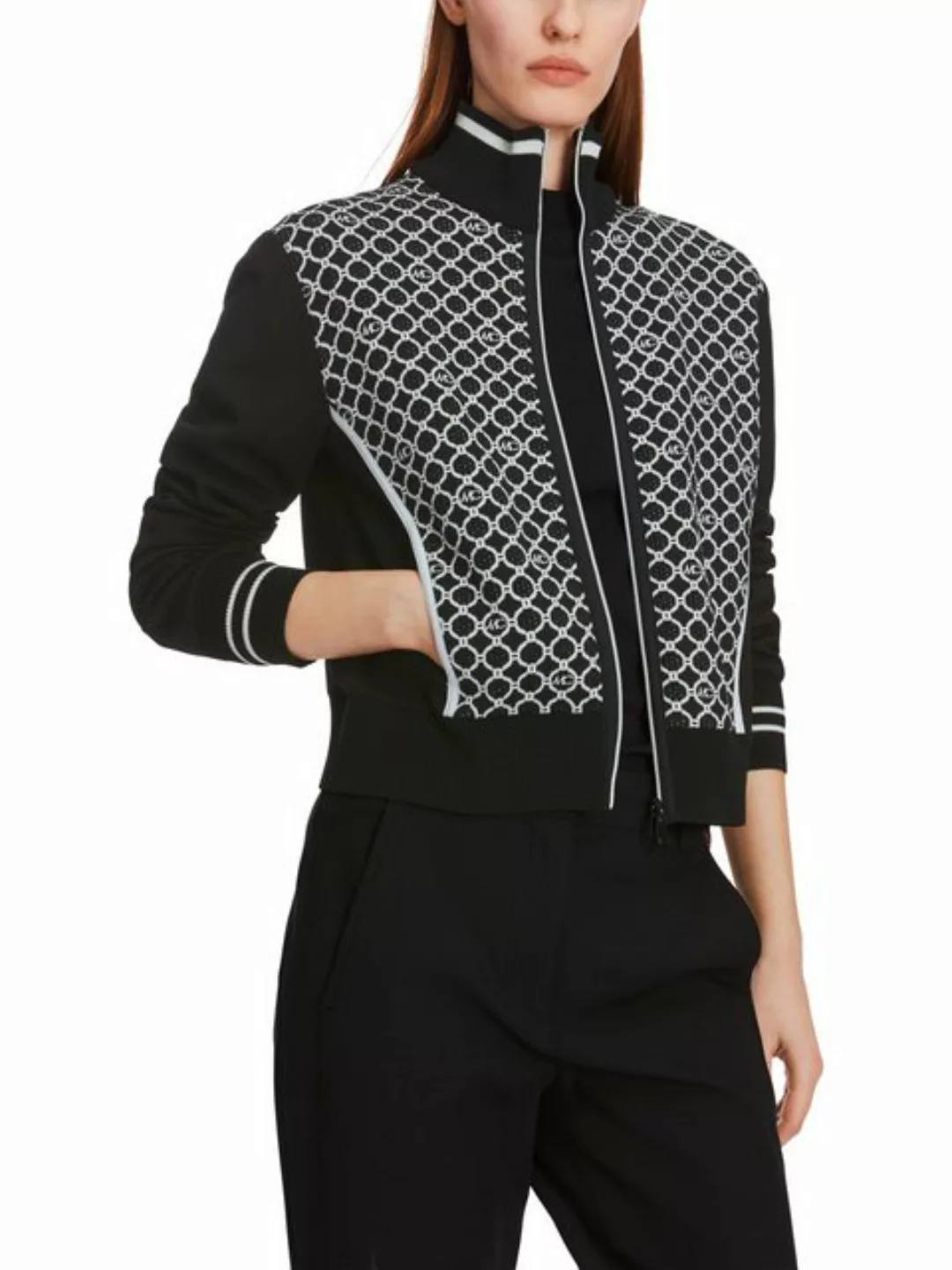 Marc Cain Cardigan Zip It Premium Damenmode Zipp-Cardigan Knitted in German günstig online kaufen