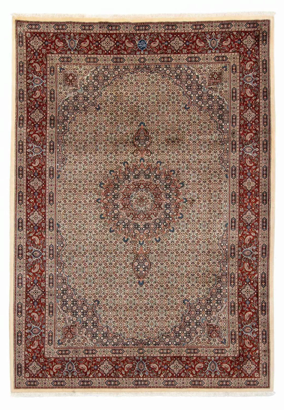 morgenland Wollteppich »Moud Medaillon Beige 294 x 206 cm«, rechteckig günstig online kaufen